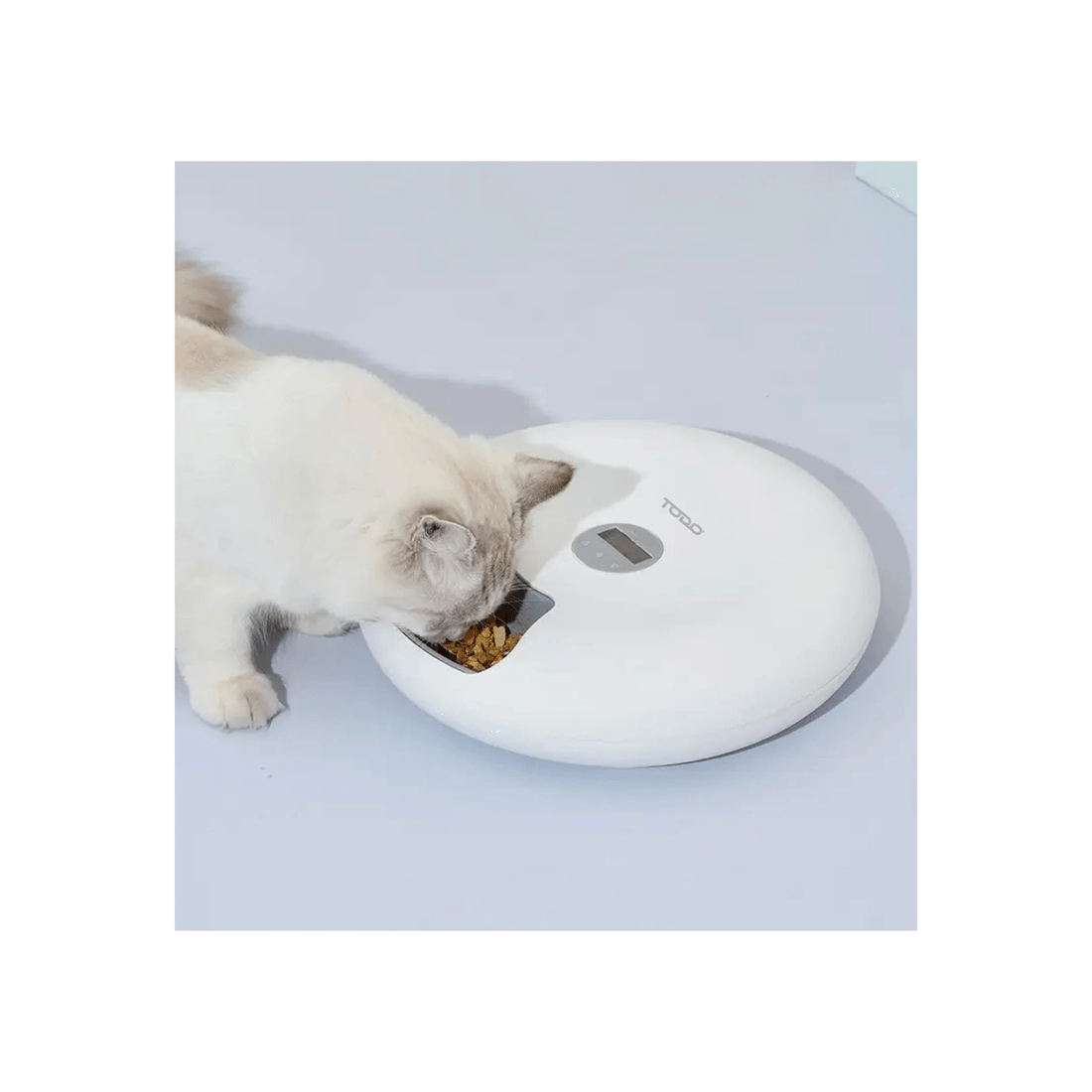 7 TODO Automatic Pet Feeder 180ml x6 Meal Digital Lcd Dog Cat Food Bowl Timer White, 7 of 8