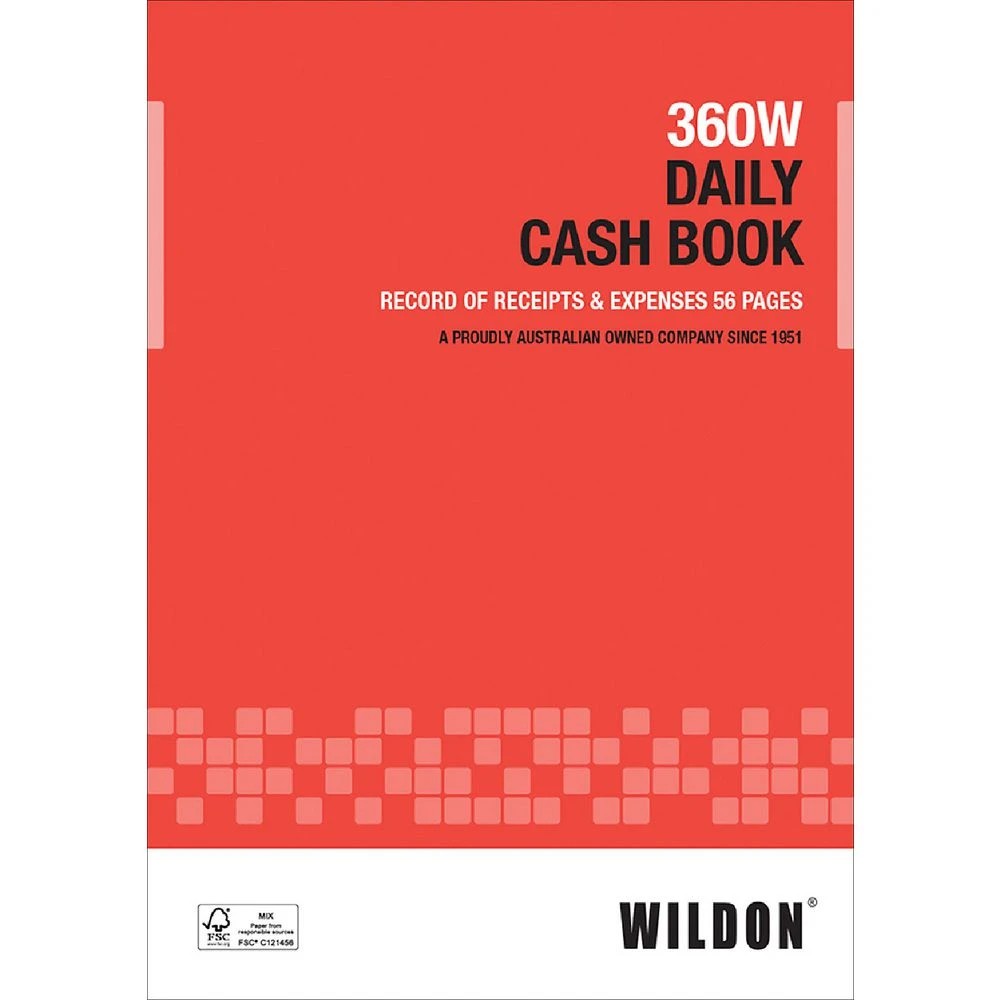 1 Wildon 360W Daily Cash Book, 1 of 2