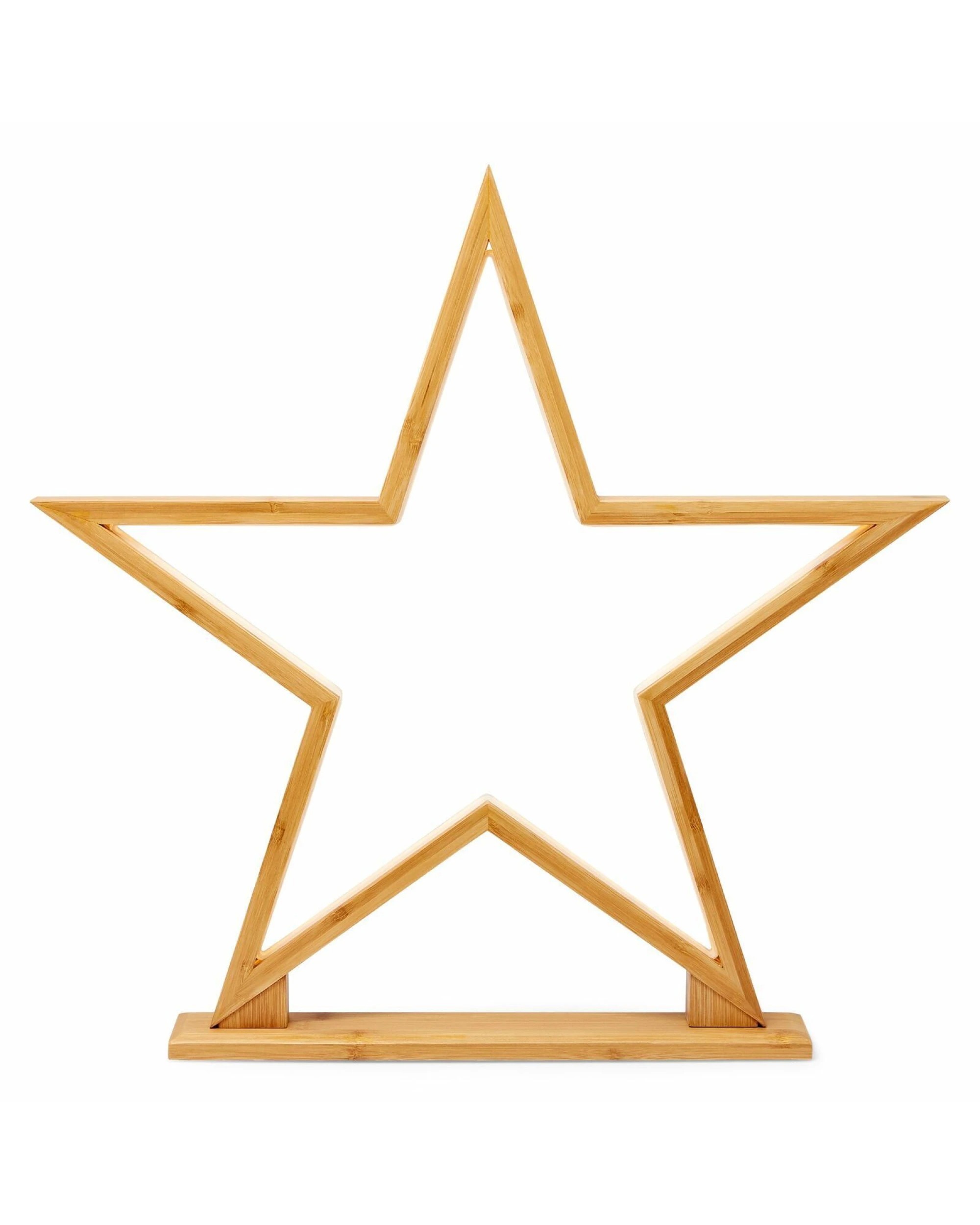 6 BR Home Bamboo Star LED Table Lamp - Modern Design, 52cm Height, 6 of 6