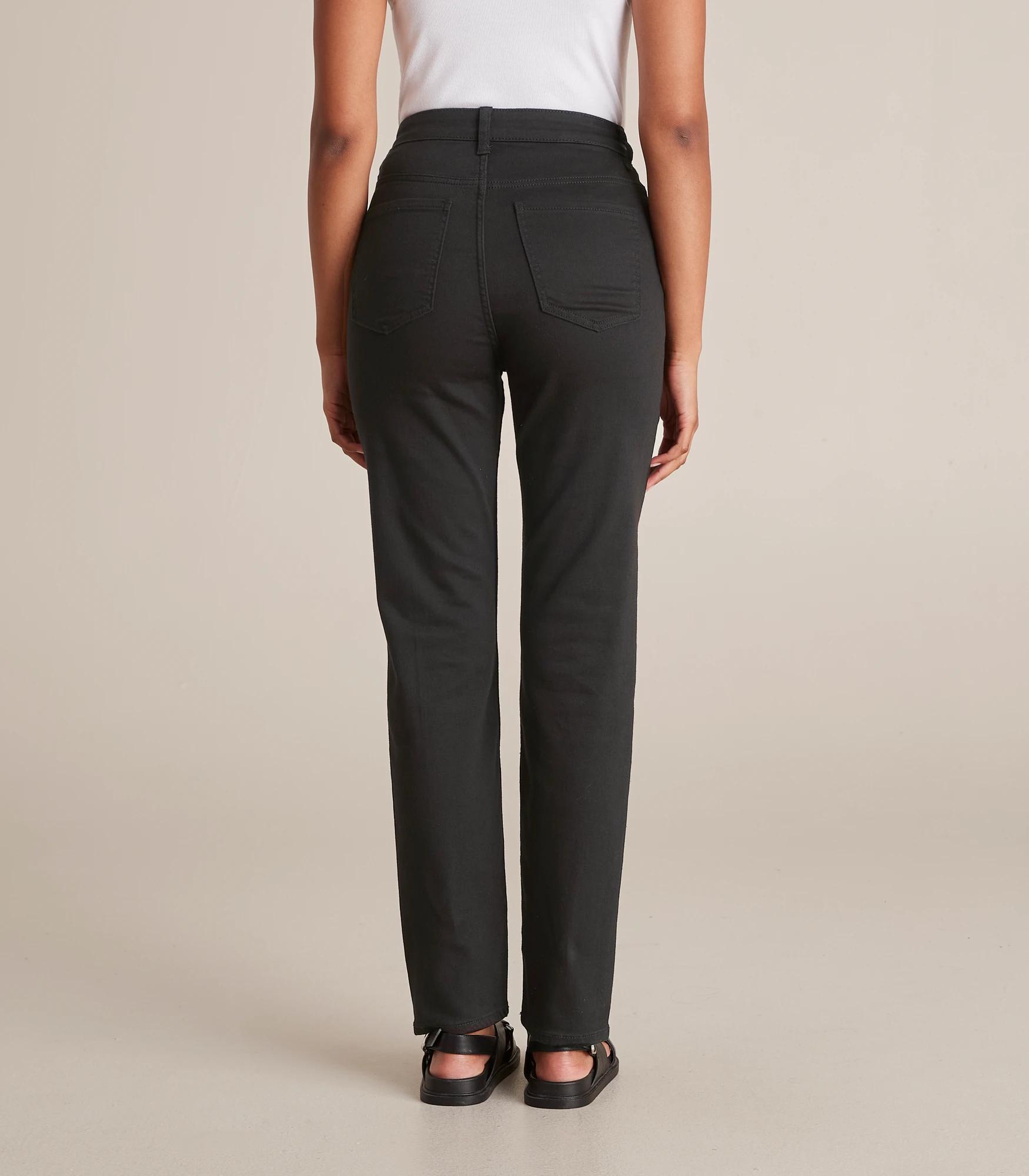 7 Target Alexa Straight High Rise Full Length Denim Jeans STAY BLACK, 7 of 7