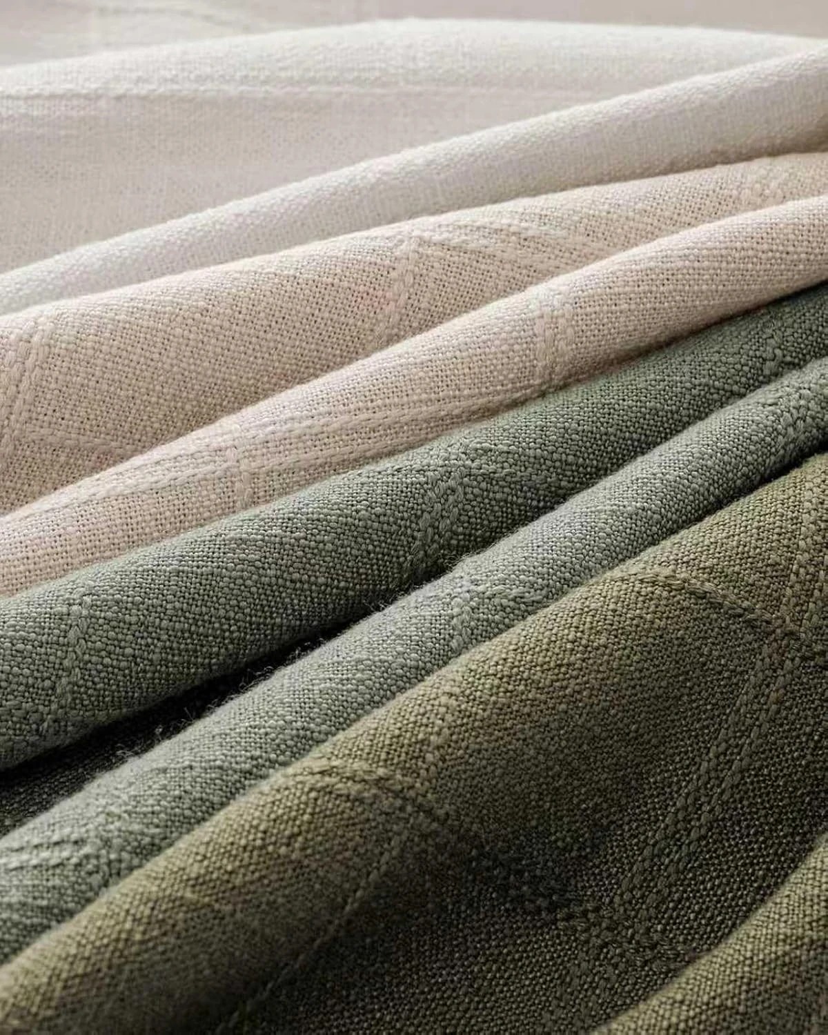 3 Gioia Casa 4-Pack Linen Look Cushion Covers 30cm x 50cm - Green Neutrals, 3 of 4