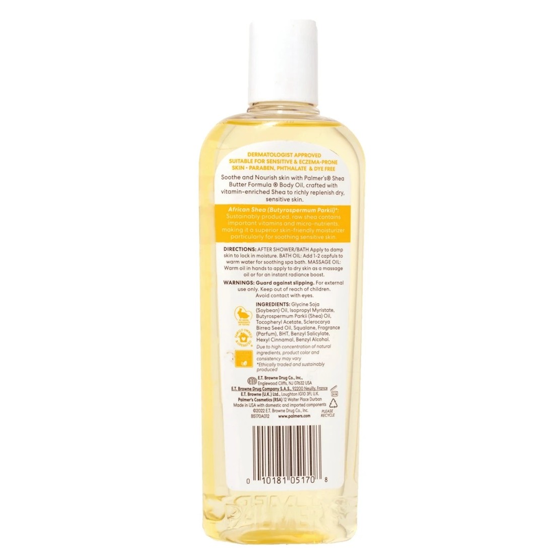 4 Palmer's Shea Butter Formula Body Oil 250ml - Raw Shea and Vitamin E, 4 of 4