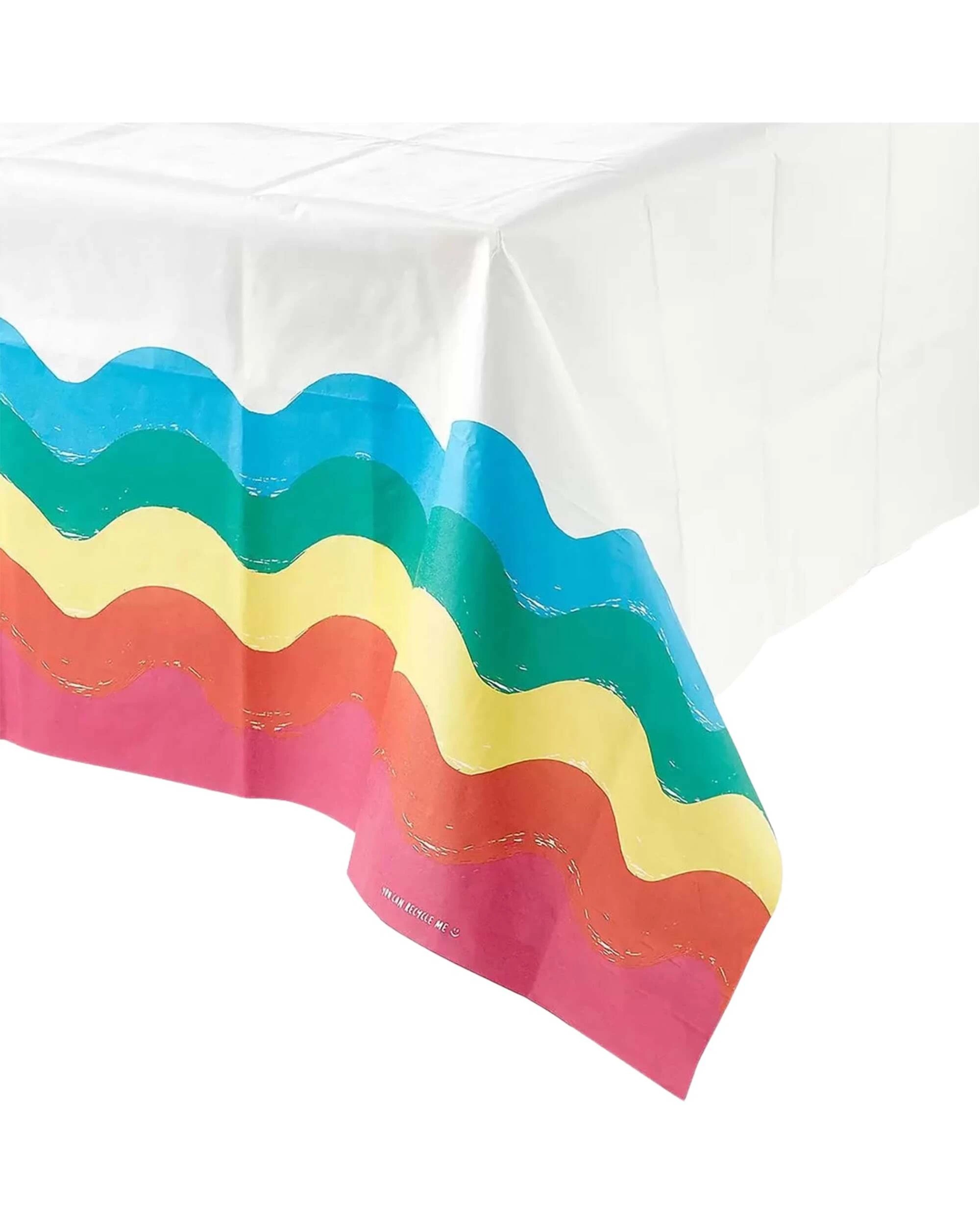 1 Talking Tables Rainbow Retro Paper Tablecloth - Multi, 1 of 5