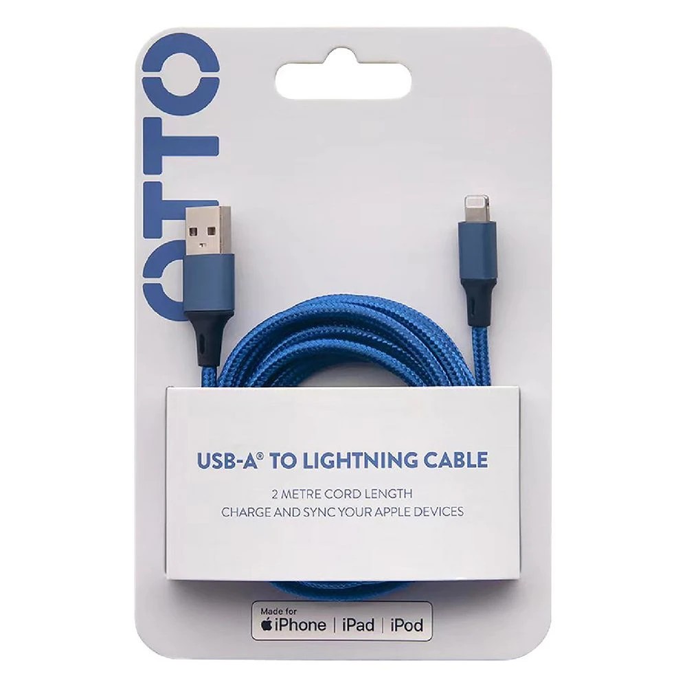 5 Otto Lightning Charger Cable 2m Blue, 5 of 5
