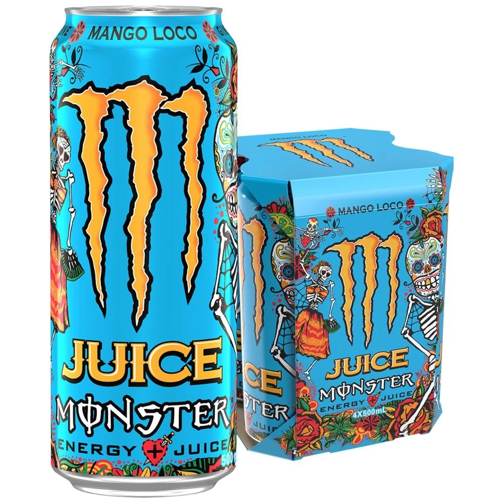 2 Monster Ultra Mango Loco 500mL 4 Pack, 2 of 3