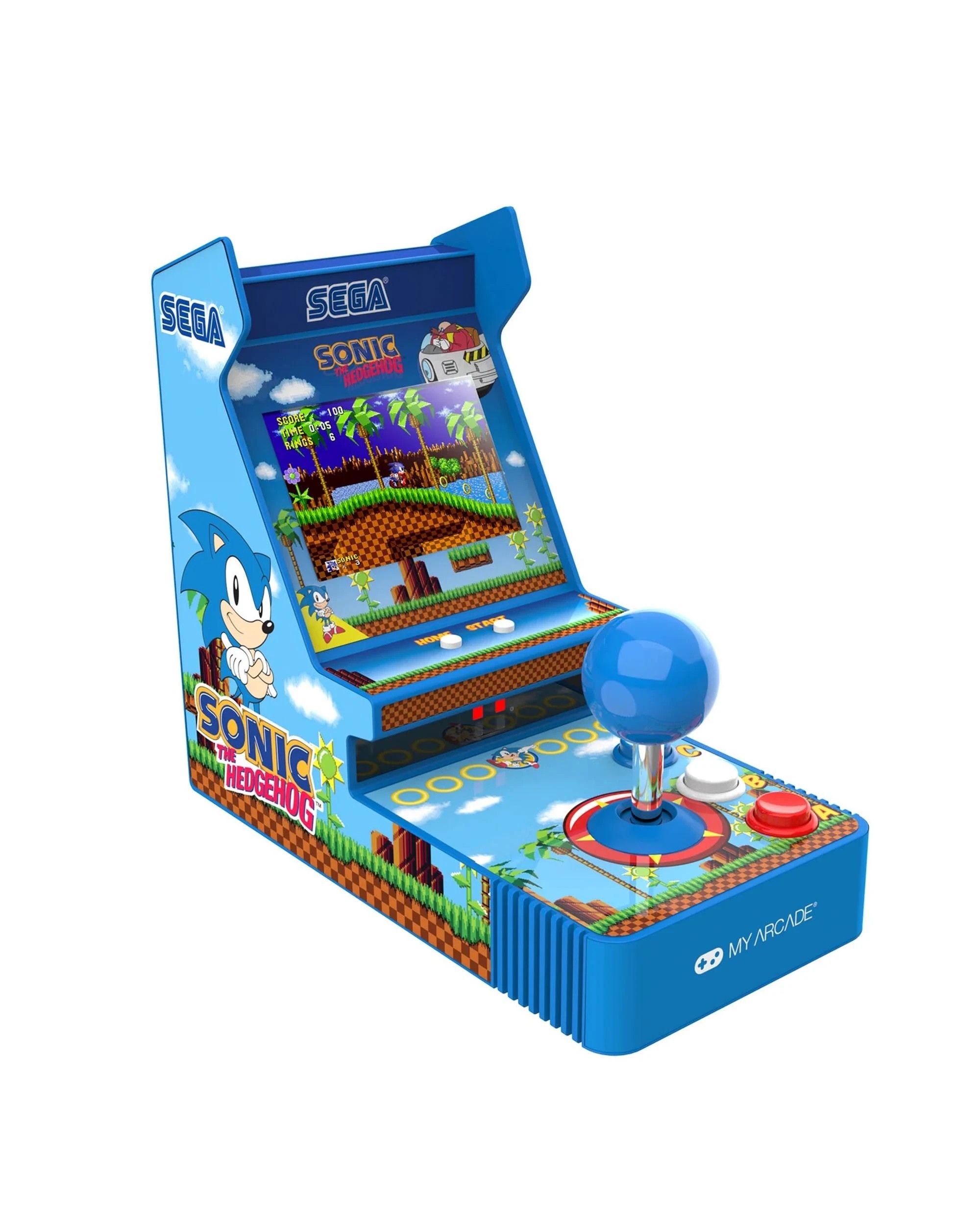 3 MyArcade Joystick Player Sonic the Hedgehog Portable Retro Arcade Cabinet, 3 of 4
