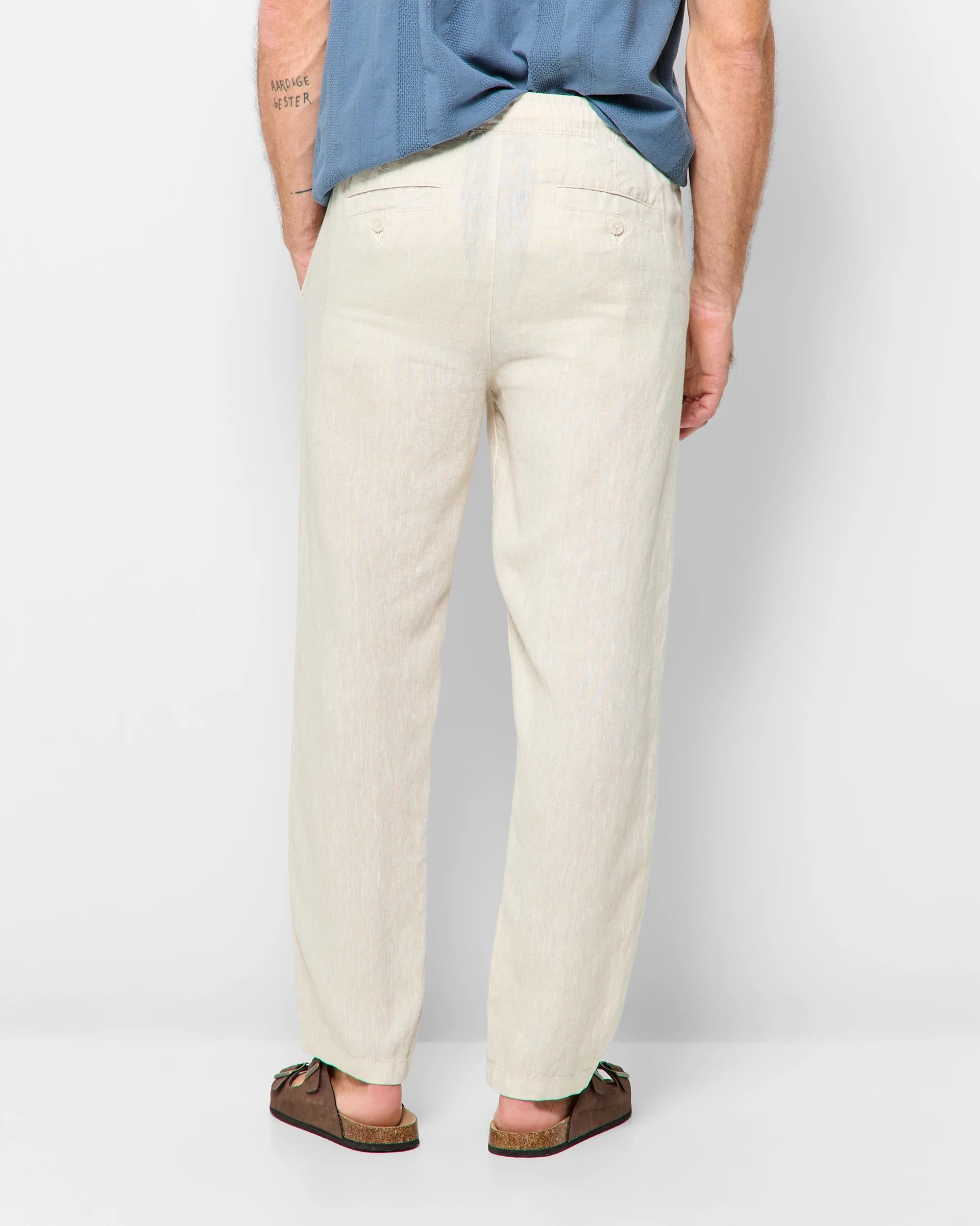 4 Target European Linen Pants LIGHT STONE, 4 of 5