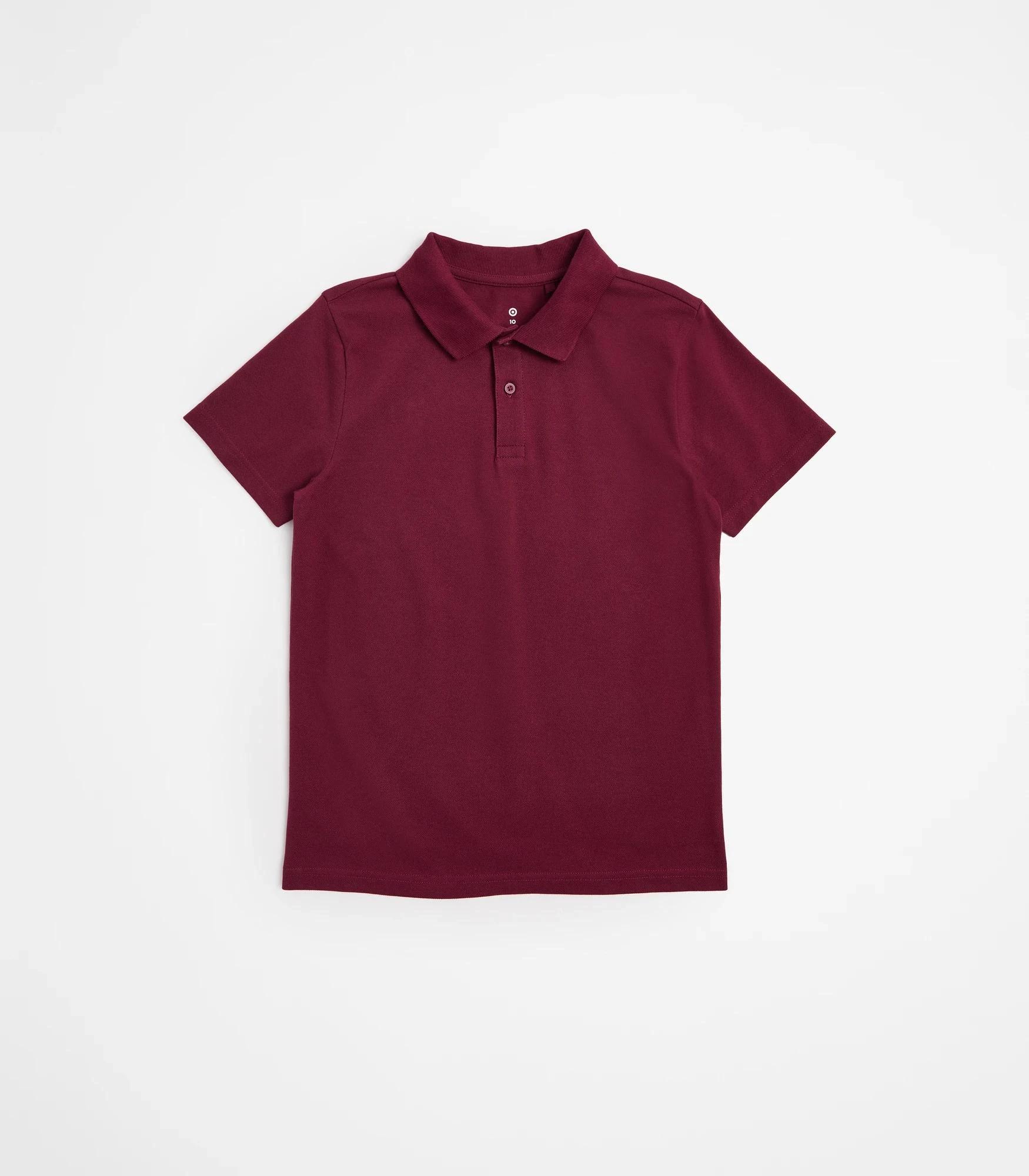 1 Target School Polo T-shirt BURGUNDY, 1 of 5