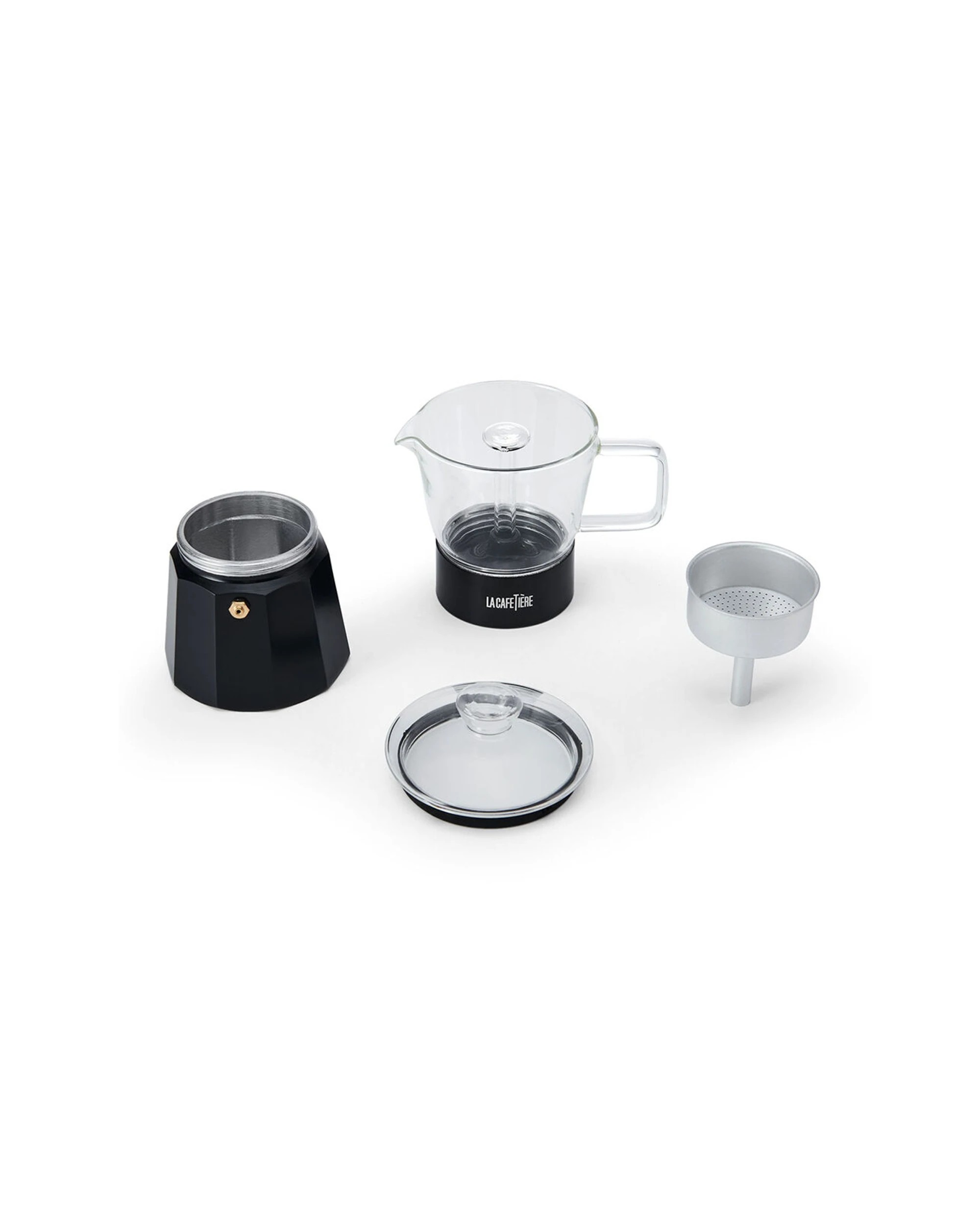 4 La Cafetiere Verona Glass Coffee Espresso Maker Up To 6 Cups 240ml - Black, 4 of 8
