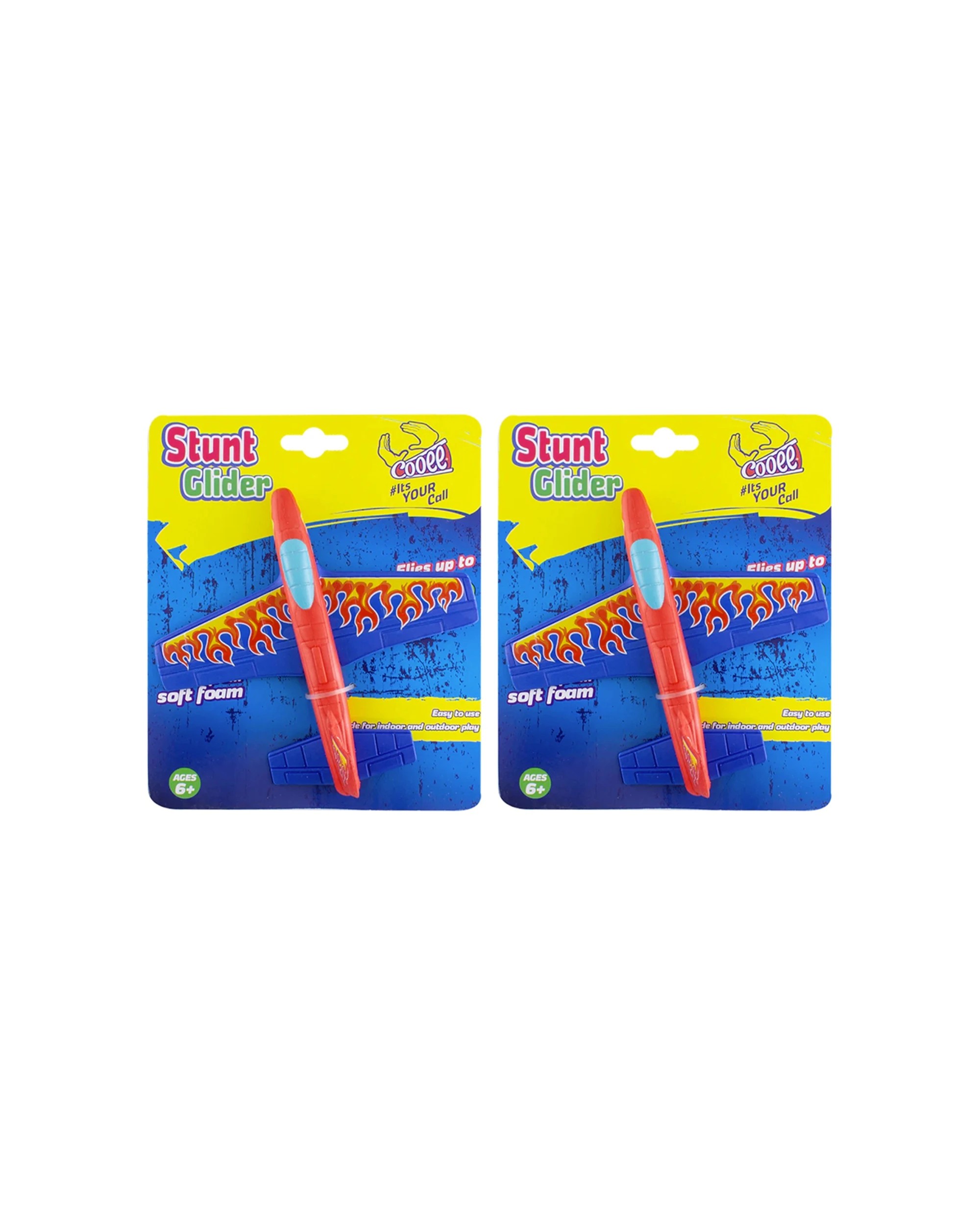 1 Cooee 2x Stunt Throwing Foam Glider 22cm Toy - Multi, 1 of 3