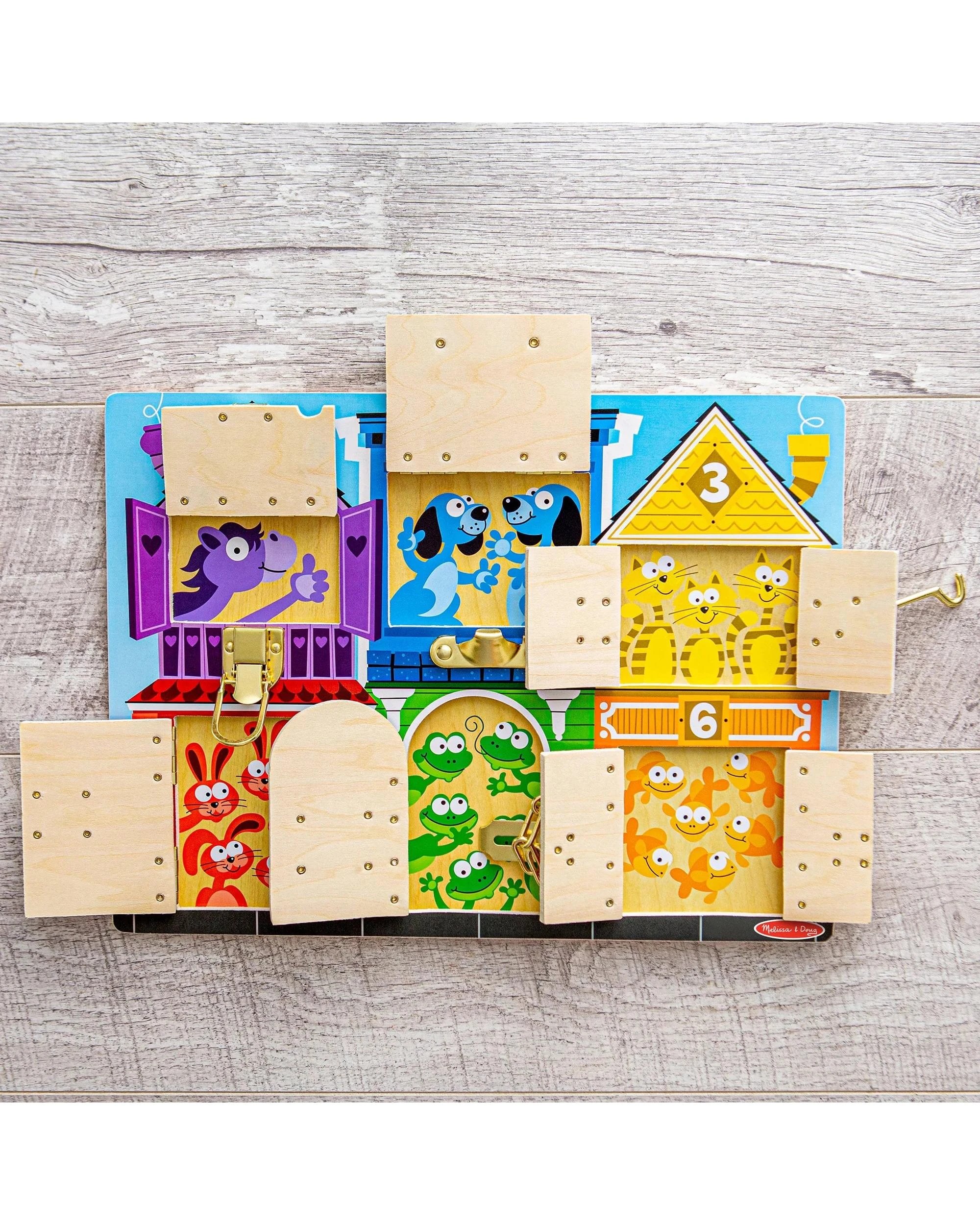 4 Melissa and Doug Wooden Latches Board, 4 of 8