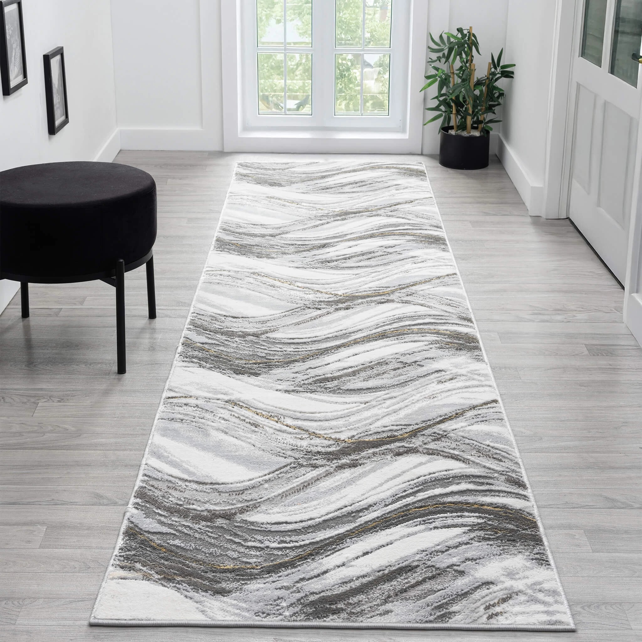 2 La Grace Home Weston Premium Runner - 80x150cm - Grey-Slate, 2 of 10