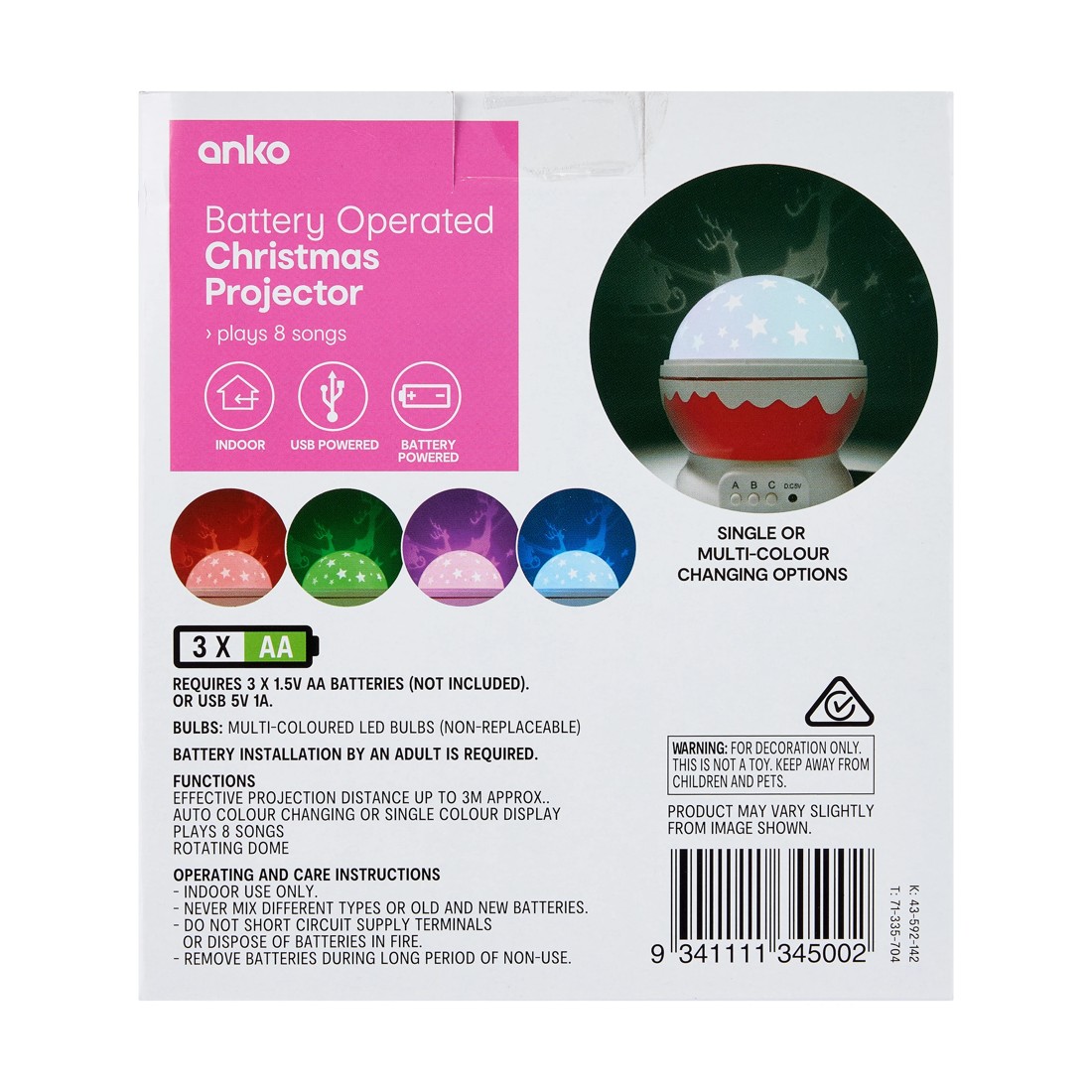 10 Battery Operated Christmas Projector, 10 of 10