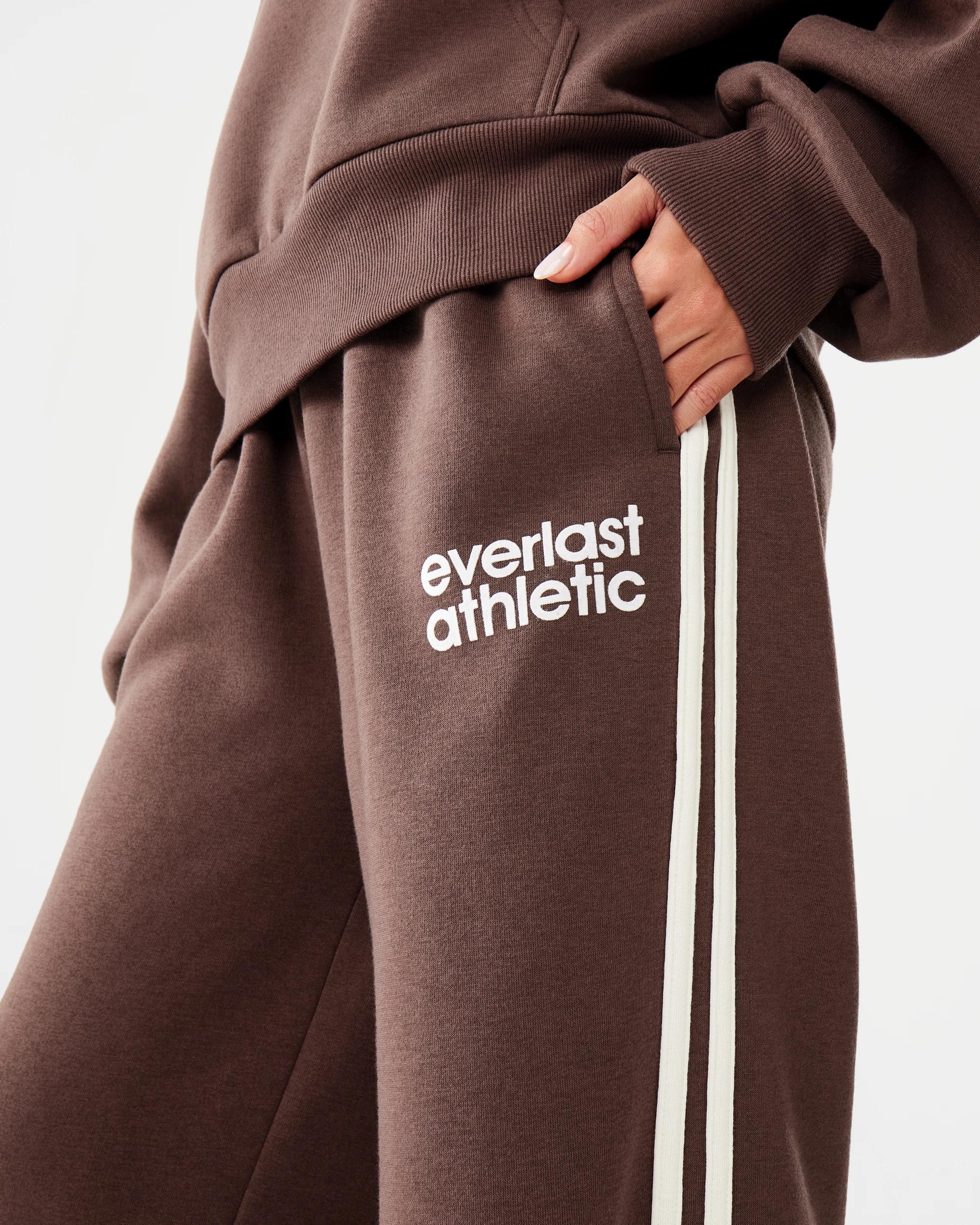 6 Everlast Womens Sports Stripe Trackpants Choc, 6 of 10