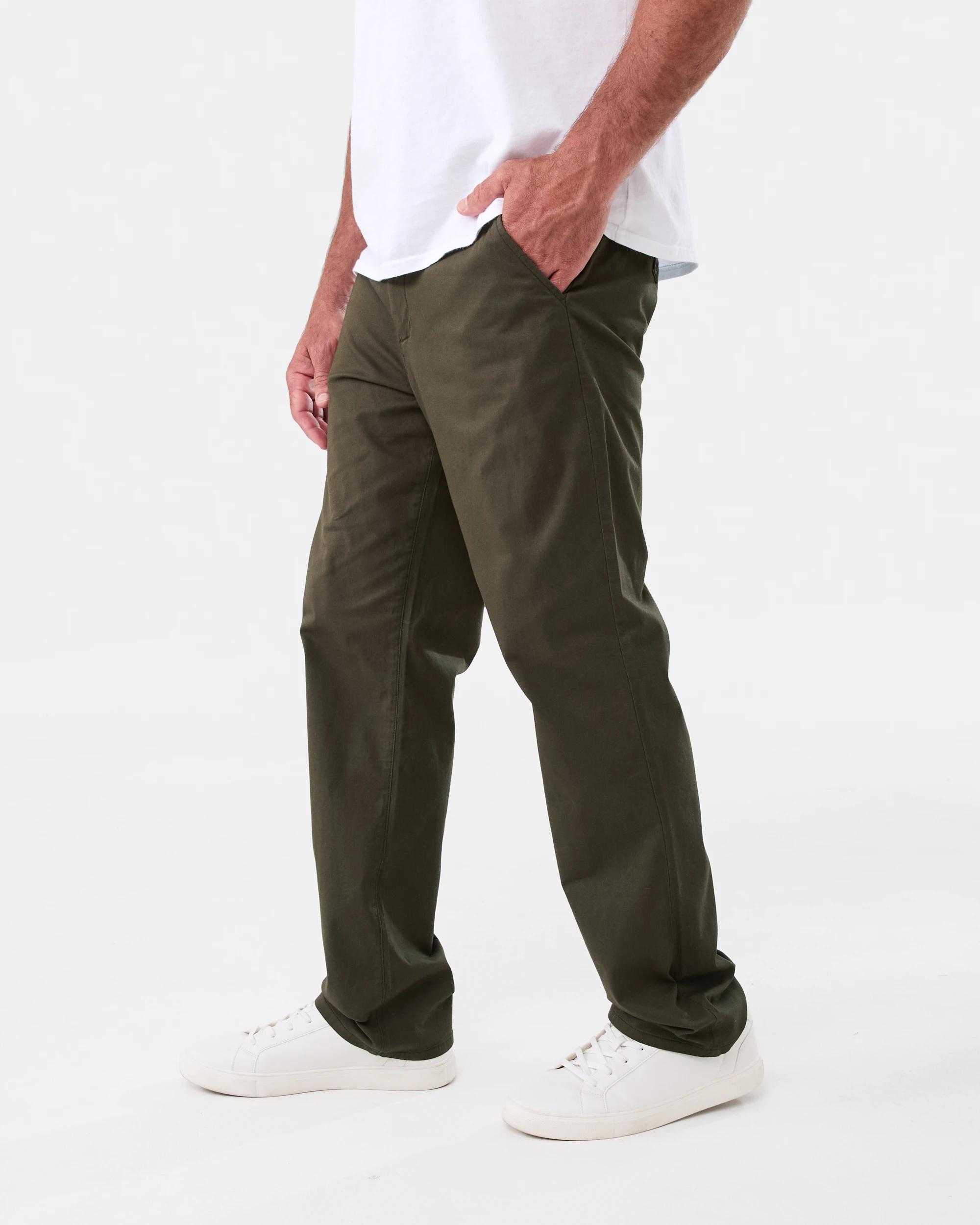 2 Straight Casual Chino Pants Grn Forest, 2 of 5