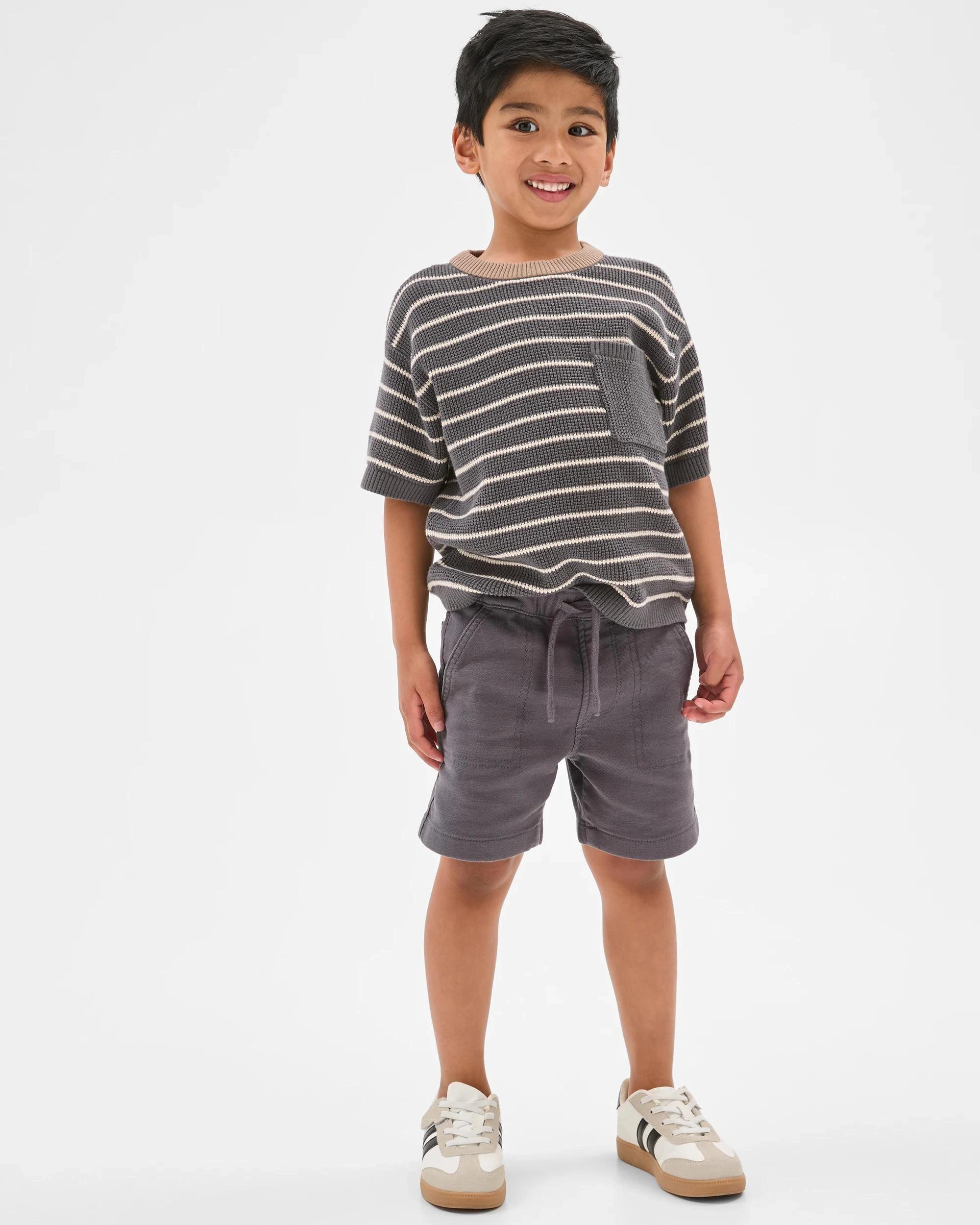 2 Target Kids Australian Cotton Blend Everyday Shorts CHARCOAL, 2 of 5