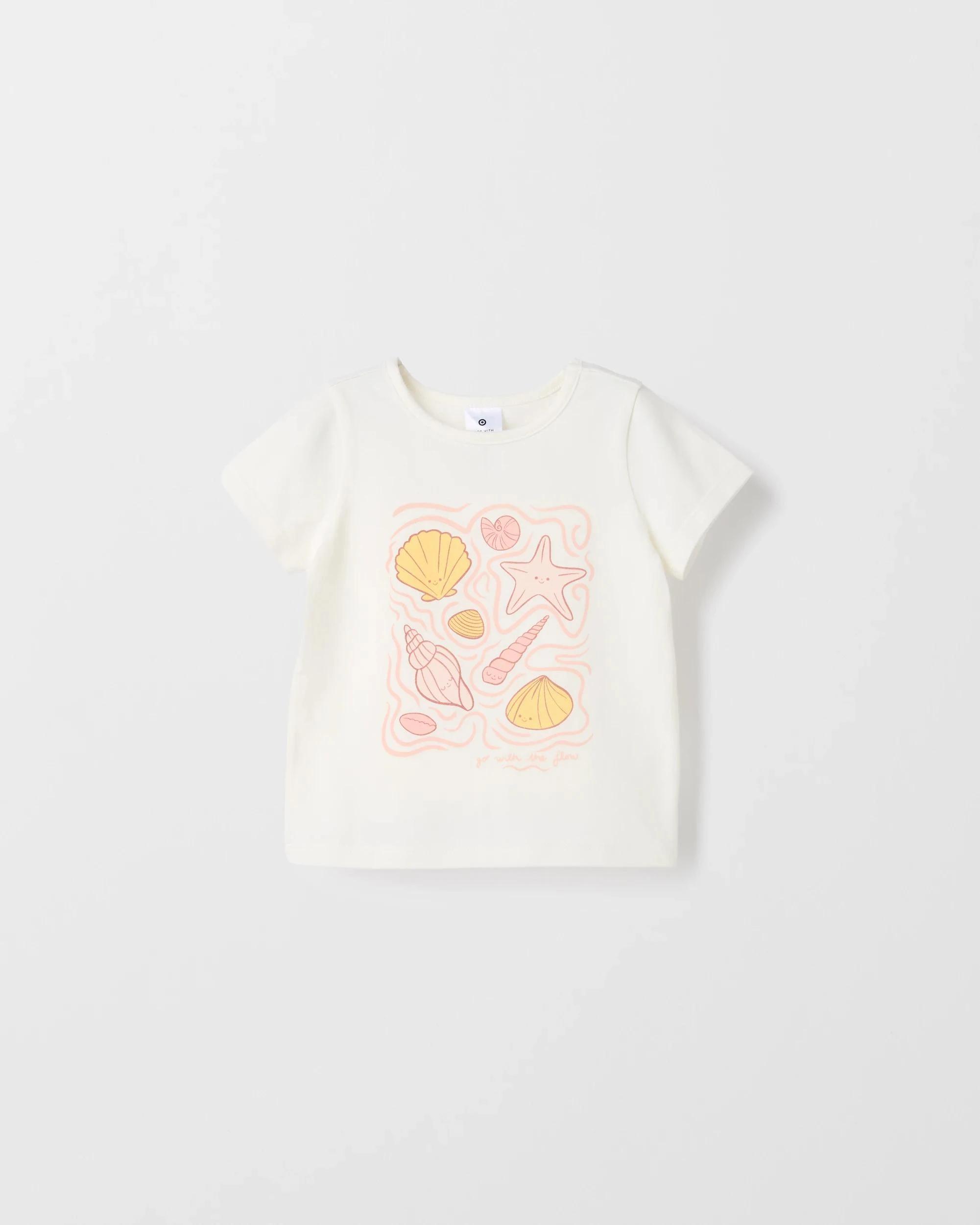 3 Target Baby Baby Organic Cotton Print Short Sleeve T-shirts 3 Pack SHELL, 3 of 5