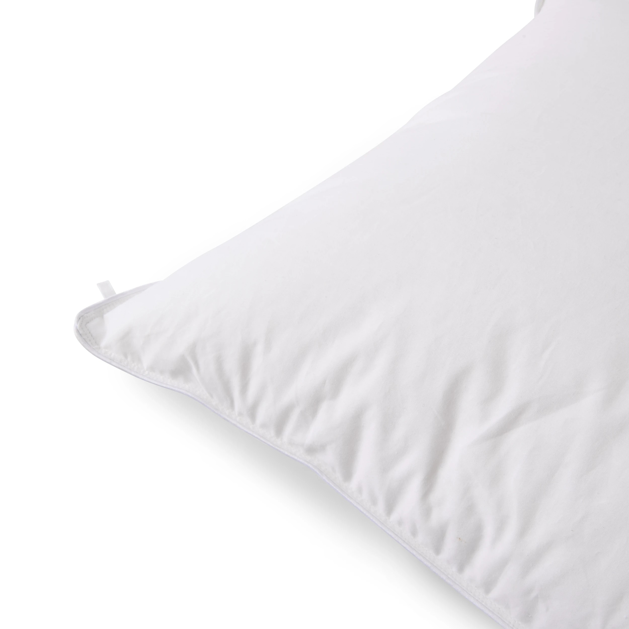 3 White Duck Down Surround Pillow - Medium Profile, White, 3 of 9