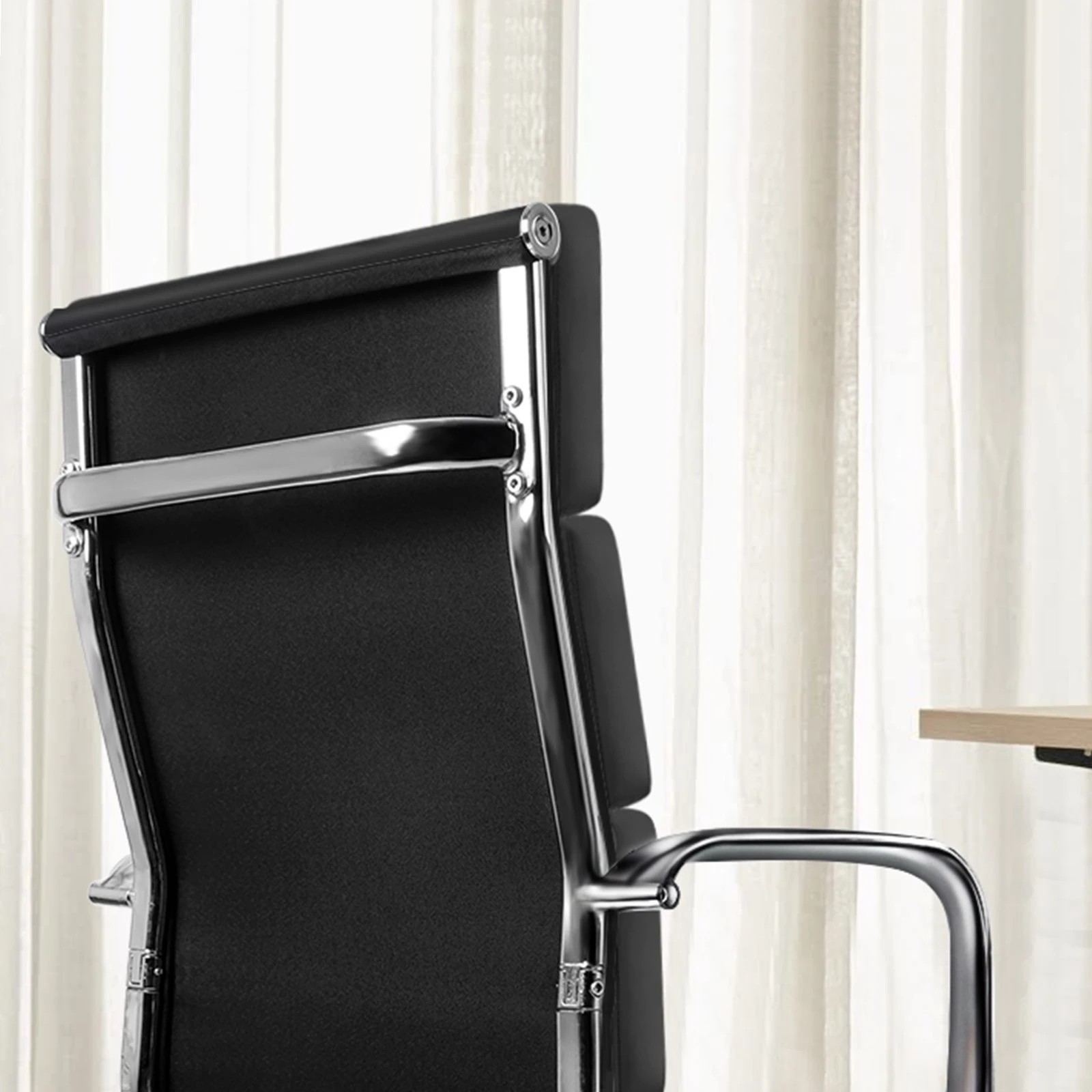 4 Alfordson Office Chair Ergonomic Paddings Executive Computer Work Seat High Back - Black, 4 of 8