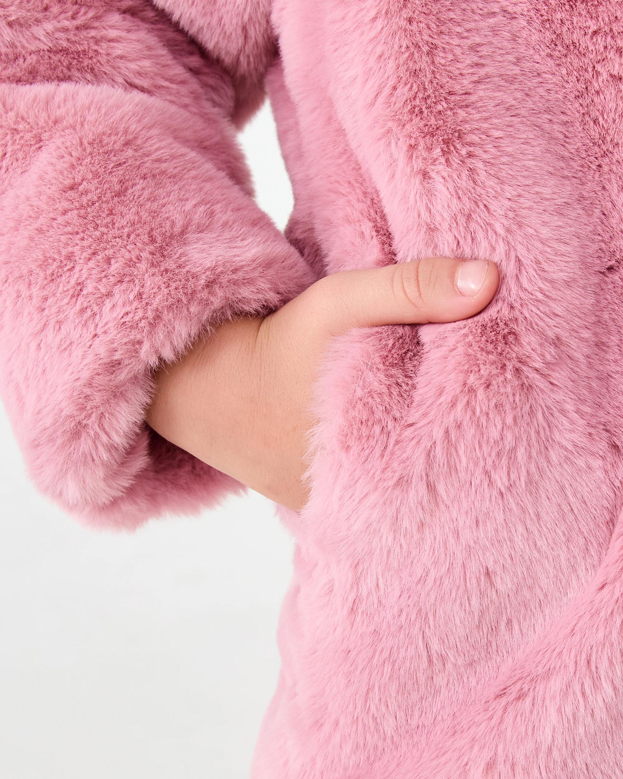 6 Faux Fur Jacket Fox Pink, 6 of 8