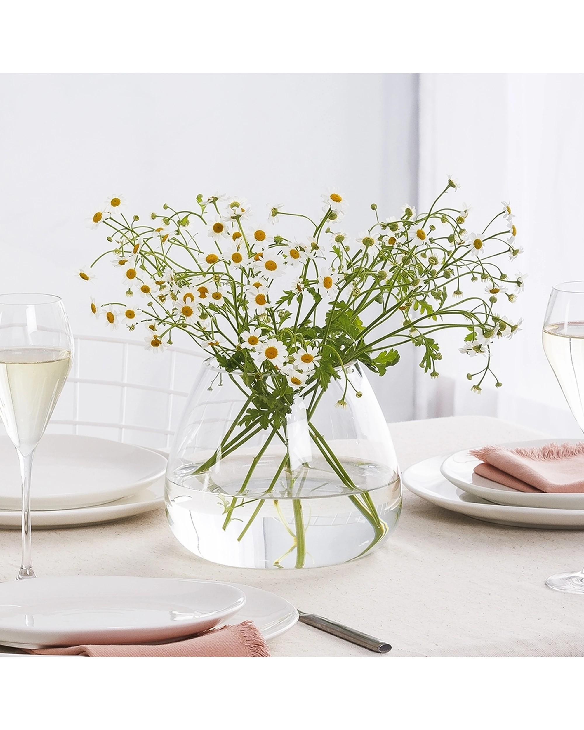 2 Ecology Fleur Bouquet Glass Vase Decorative Flower Vessel 15cm - Clear, 2 of 3