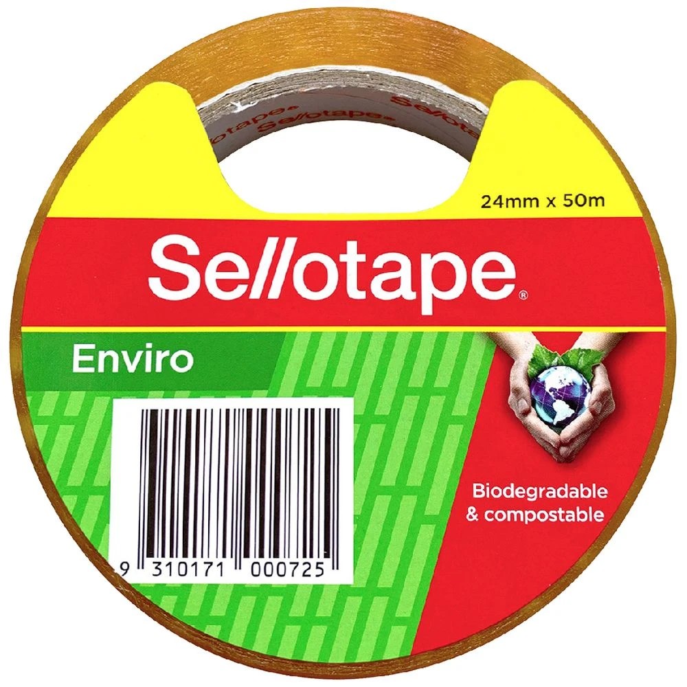 1 Sellotape Enviro Tape 24mm x 50m, 1 of 3