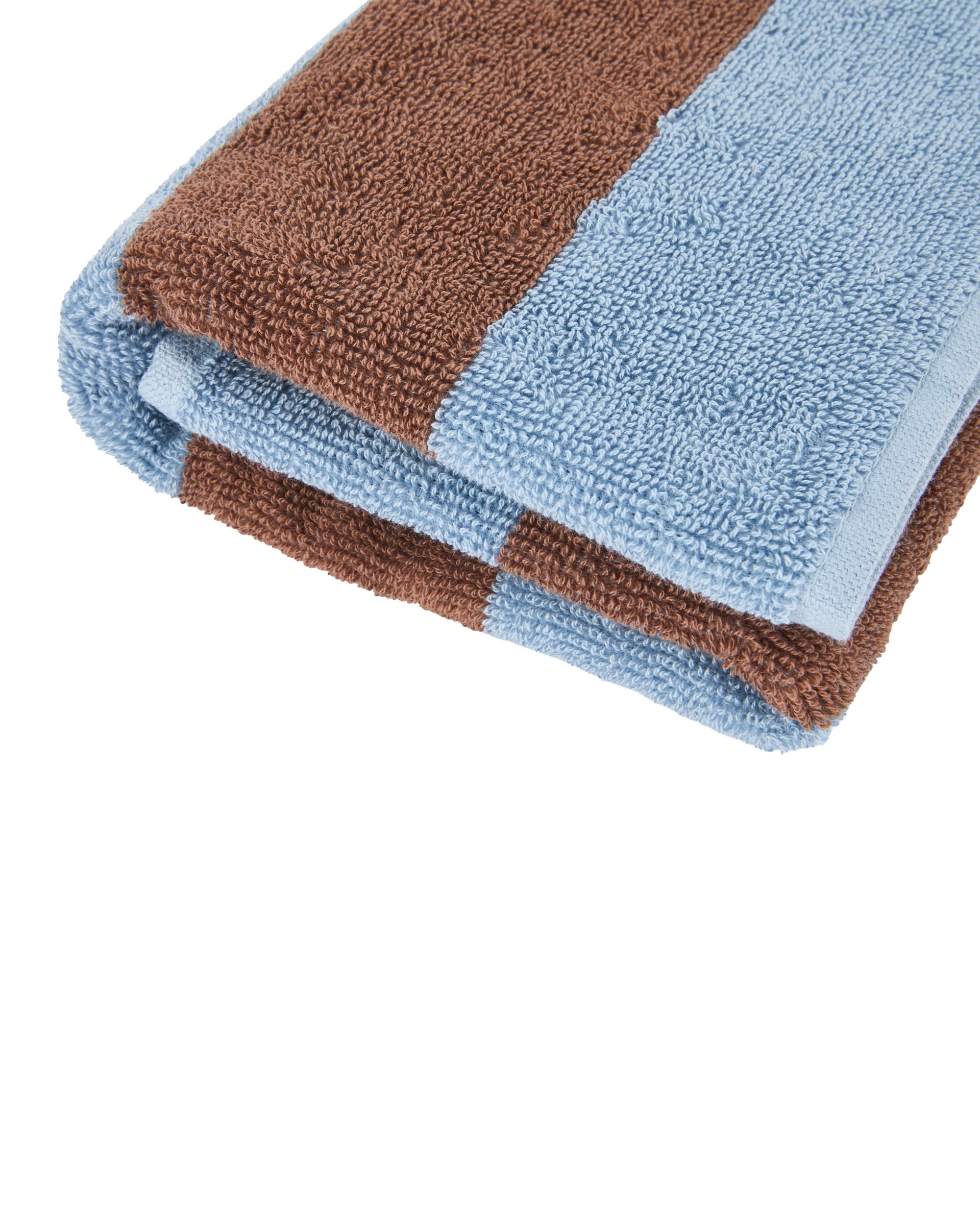 4 Stripe Cotton Hand Towel - Brown, 4 of 5