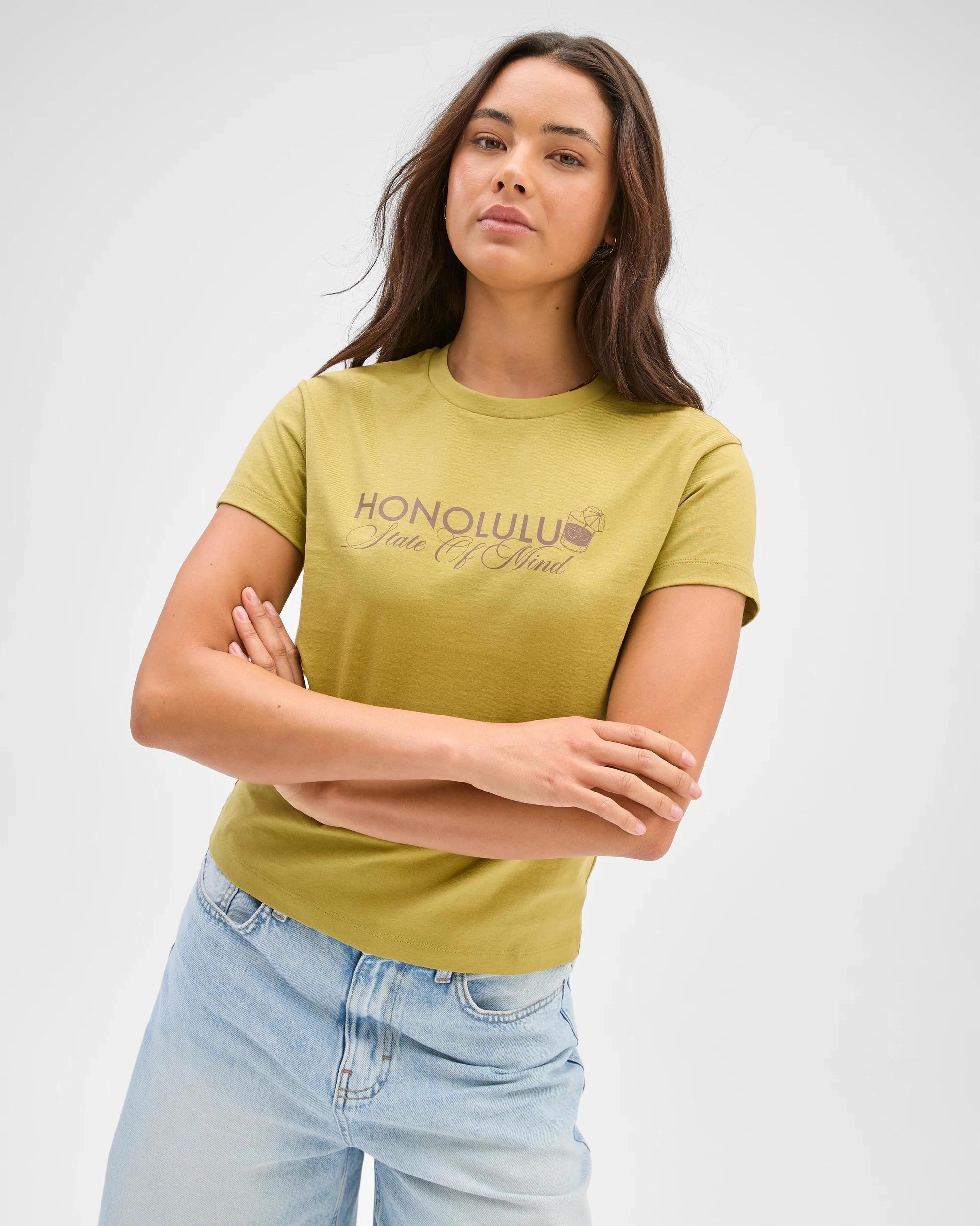 5 Lily Loves Australian Cotton Slim Fit Basic T-Shirt HONOLULU, 5 of 6