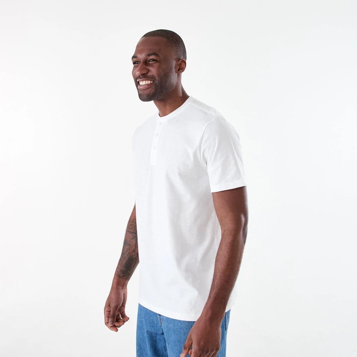 2 Henley T-shirt SNOW WHITE, 2 of 6