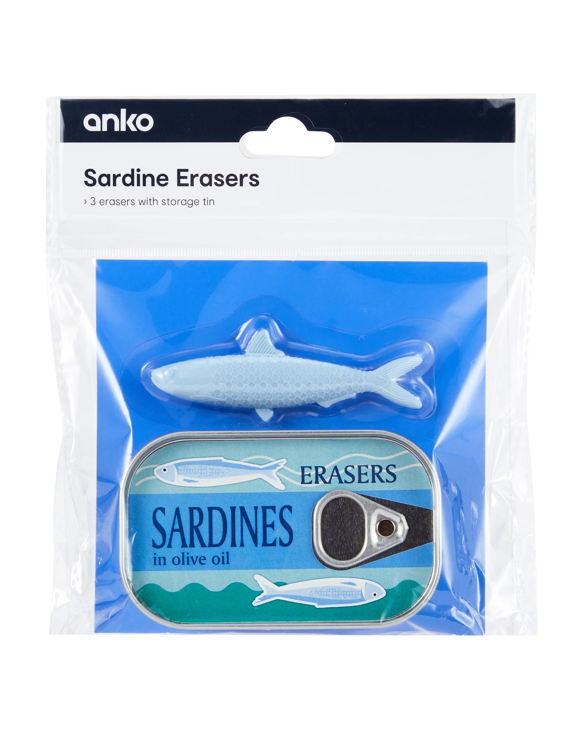 5 3 Pack Sardine Erasers, 5 of 5