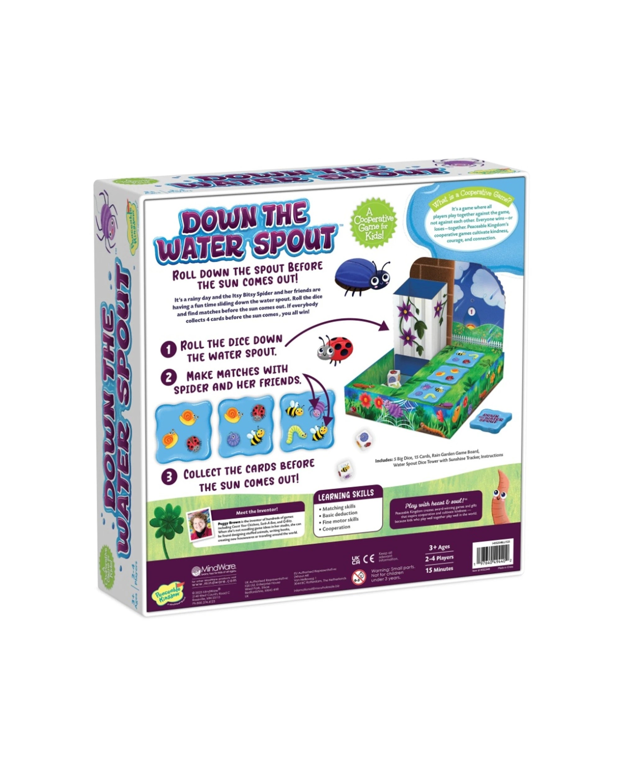 3 Peaceable Kingdom Down The Waterspout Kids Cooperative Game 2-4 Players - Multi, 3 of 4