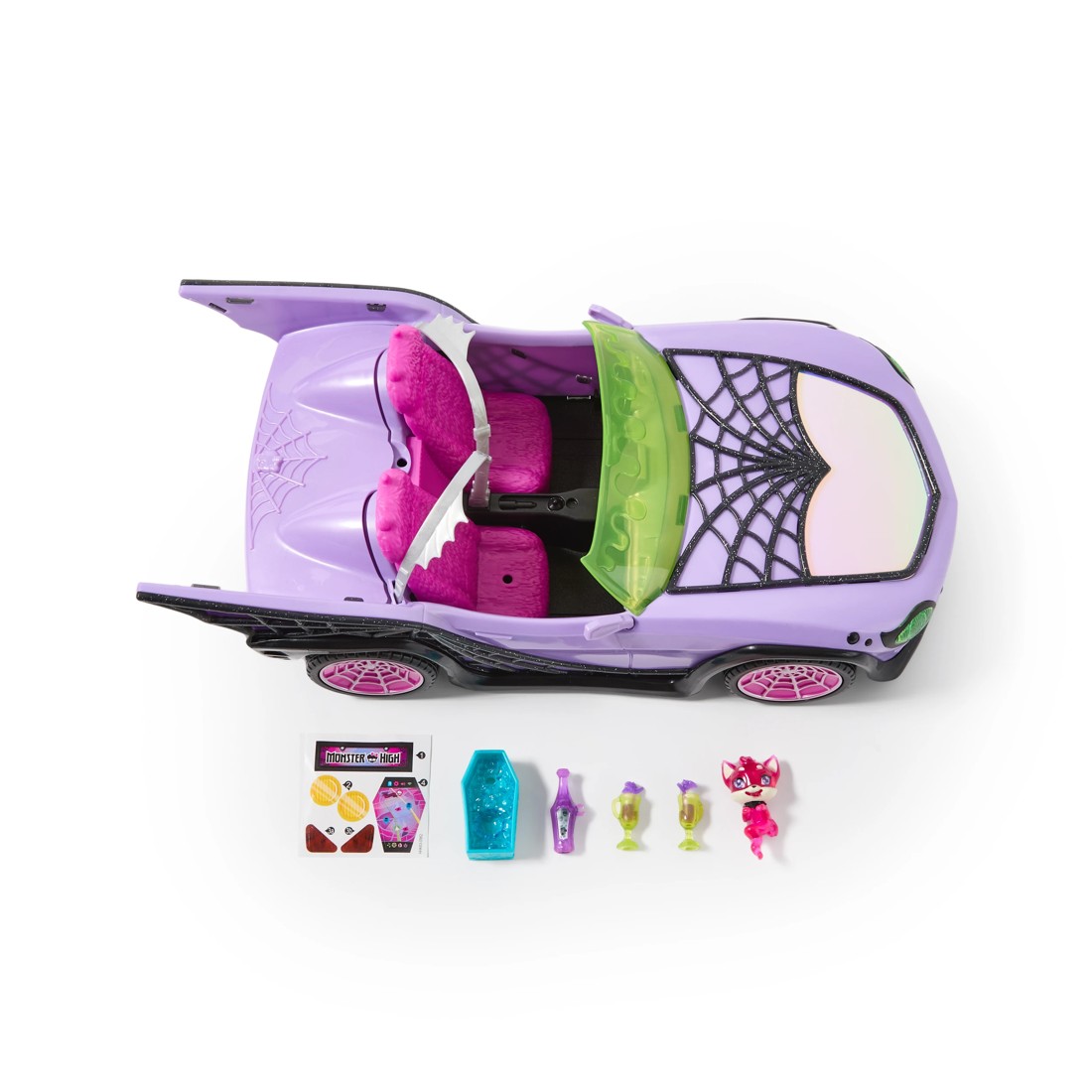 3 Monster High Ghoul Mobile Vehicle Toy, 3 of 6