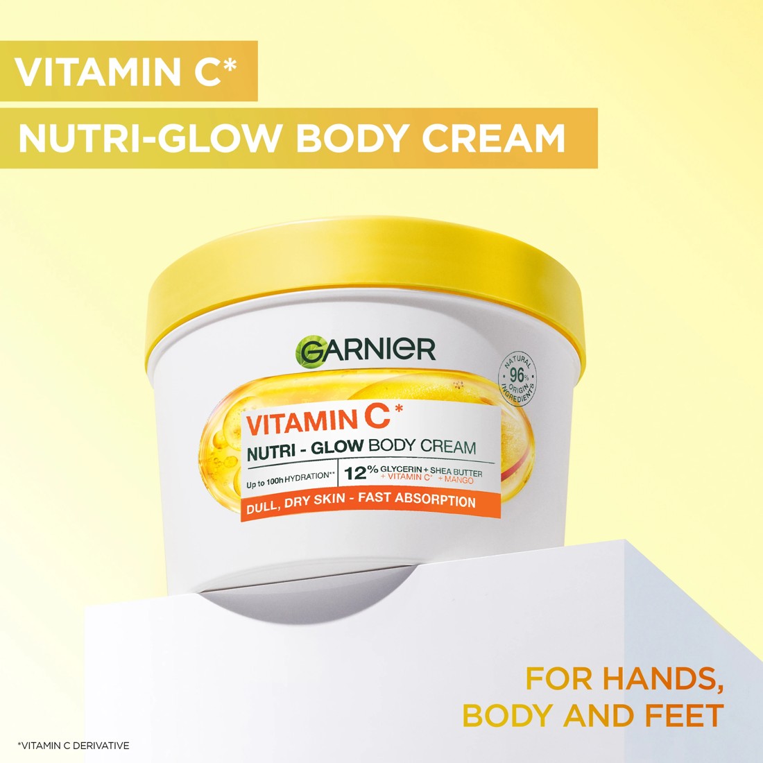 2 Garnier Body Superfood 48H Nutri-Glow Cream 380ml - Mango and Vitamin C, 2 of 8