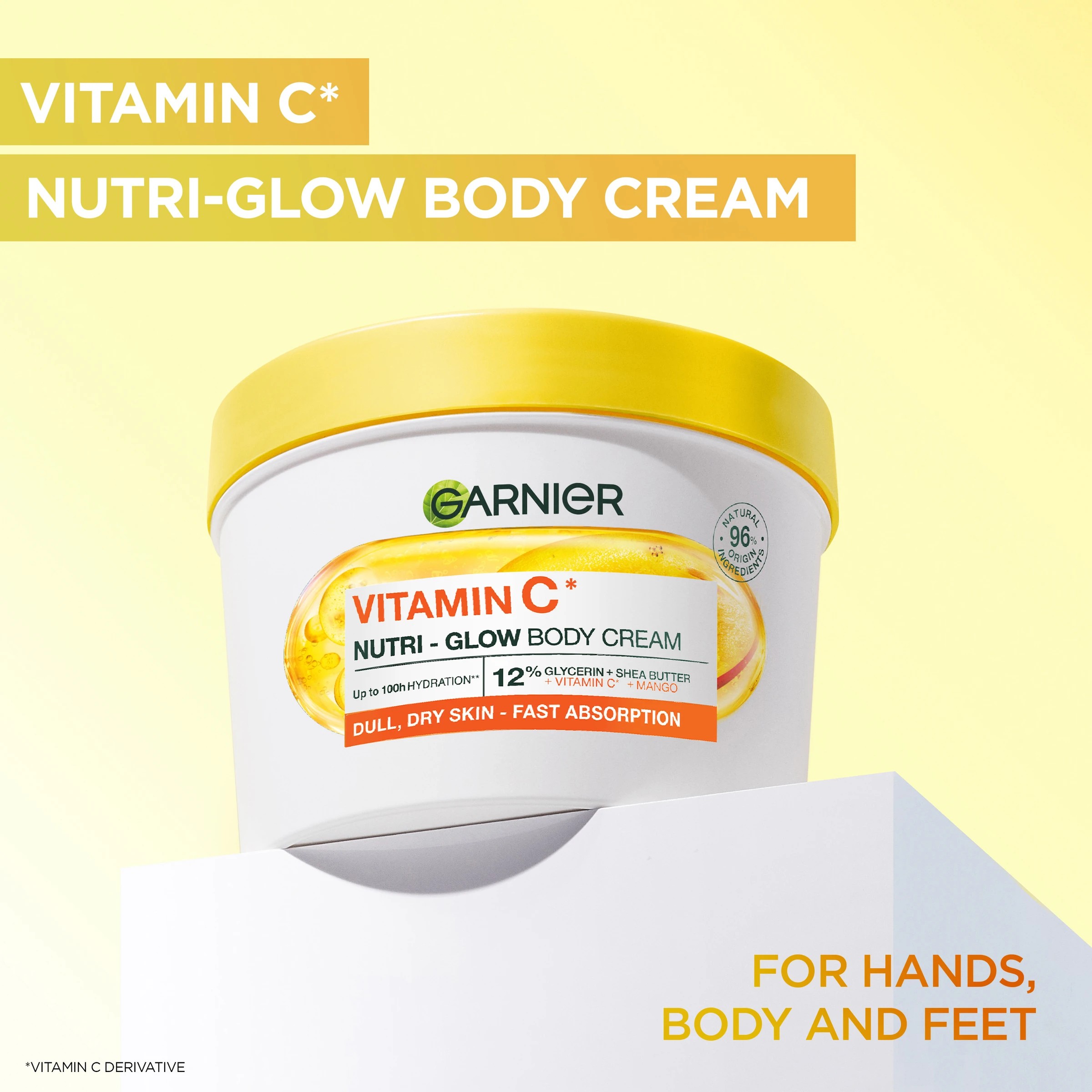 2 Garnier Body Superfood 48H Nutri-Glow Cream 380ml - Mango and Vitamin C, 2 of 8