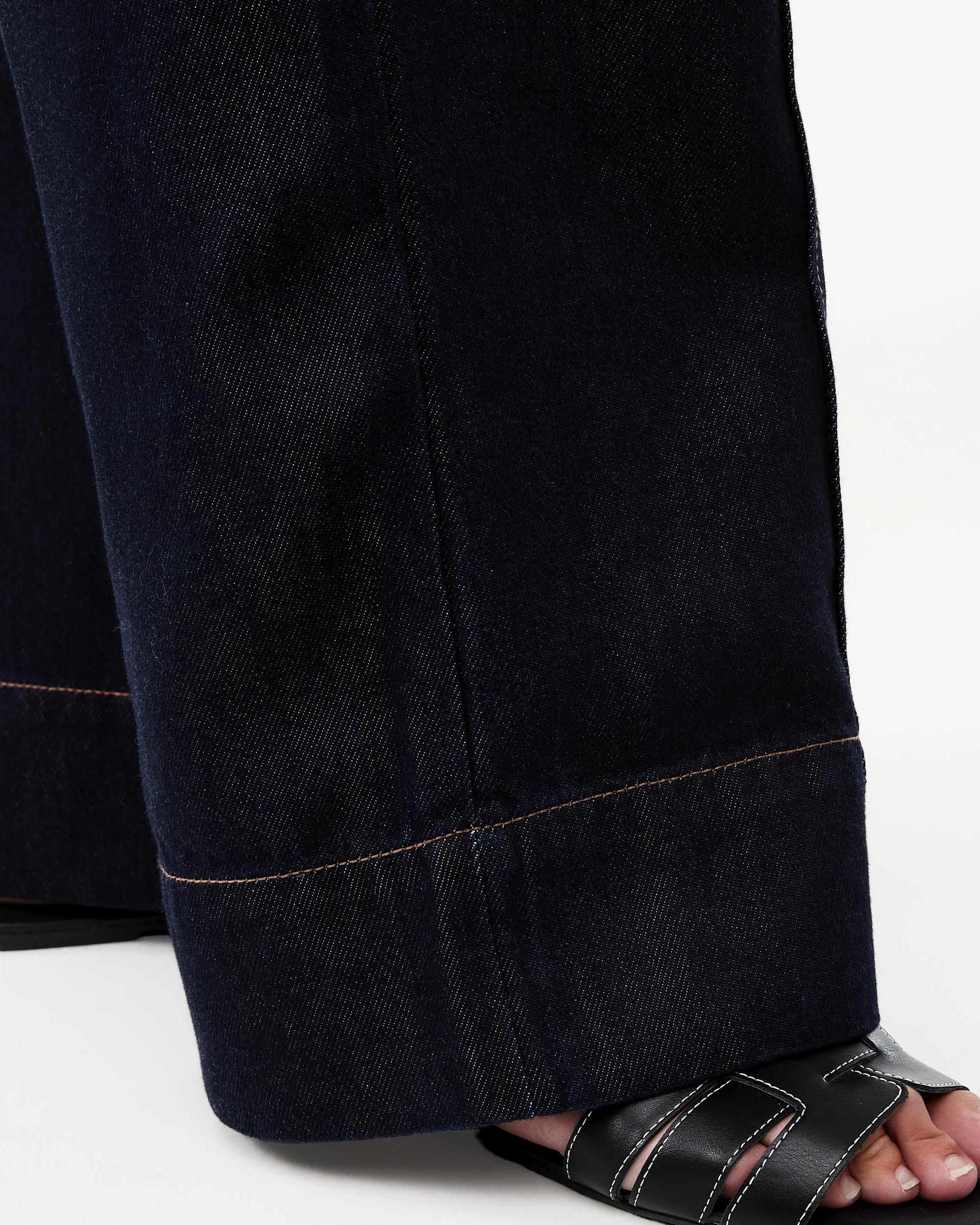 9 Belted Wide Leg Jeans Indigo Wsh, 9 of 9