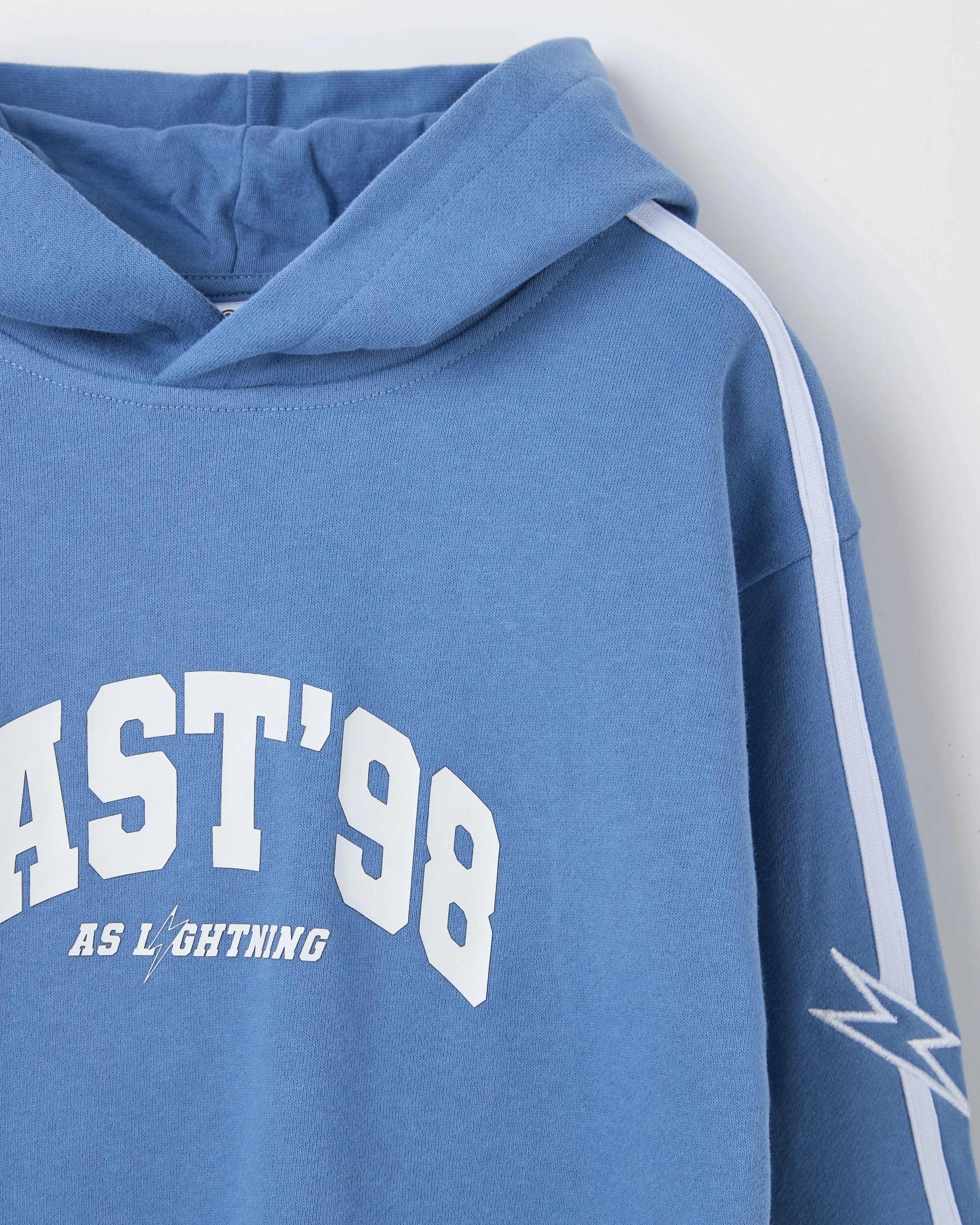 5 Target Kids Australian Cotton Fleece Hoodie and Short Set BLUE, 5 of 8