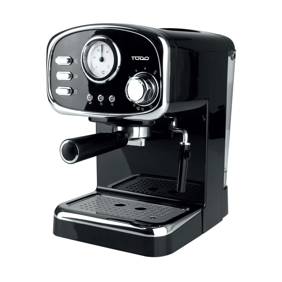 1 TODO Espresso Coffee Machine Maker Automatic 15 Bar Pump 1.25L - Black, 1 of 4