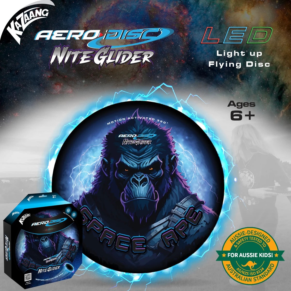 6 Kazaang Aero Disc Nite Glider - Space Ape, 6 of 8