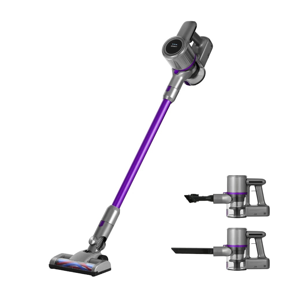 1 Devanti Stick Vacuum Cleaner Bagless Cordless 120W Purple - Purple, 1 of 5