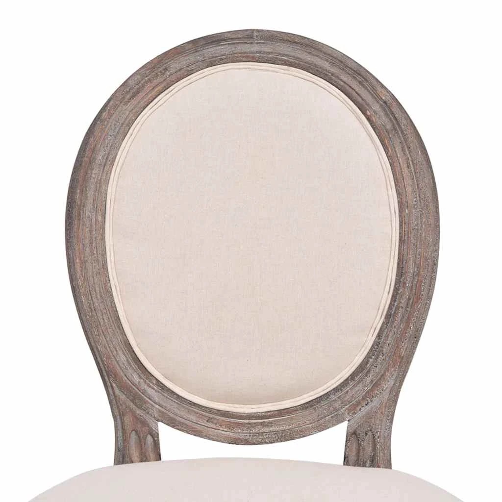 5 Vidaxl Dining Chairs 2 Pcs Fabric - Beige, 5 of 7