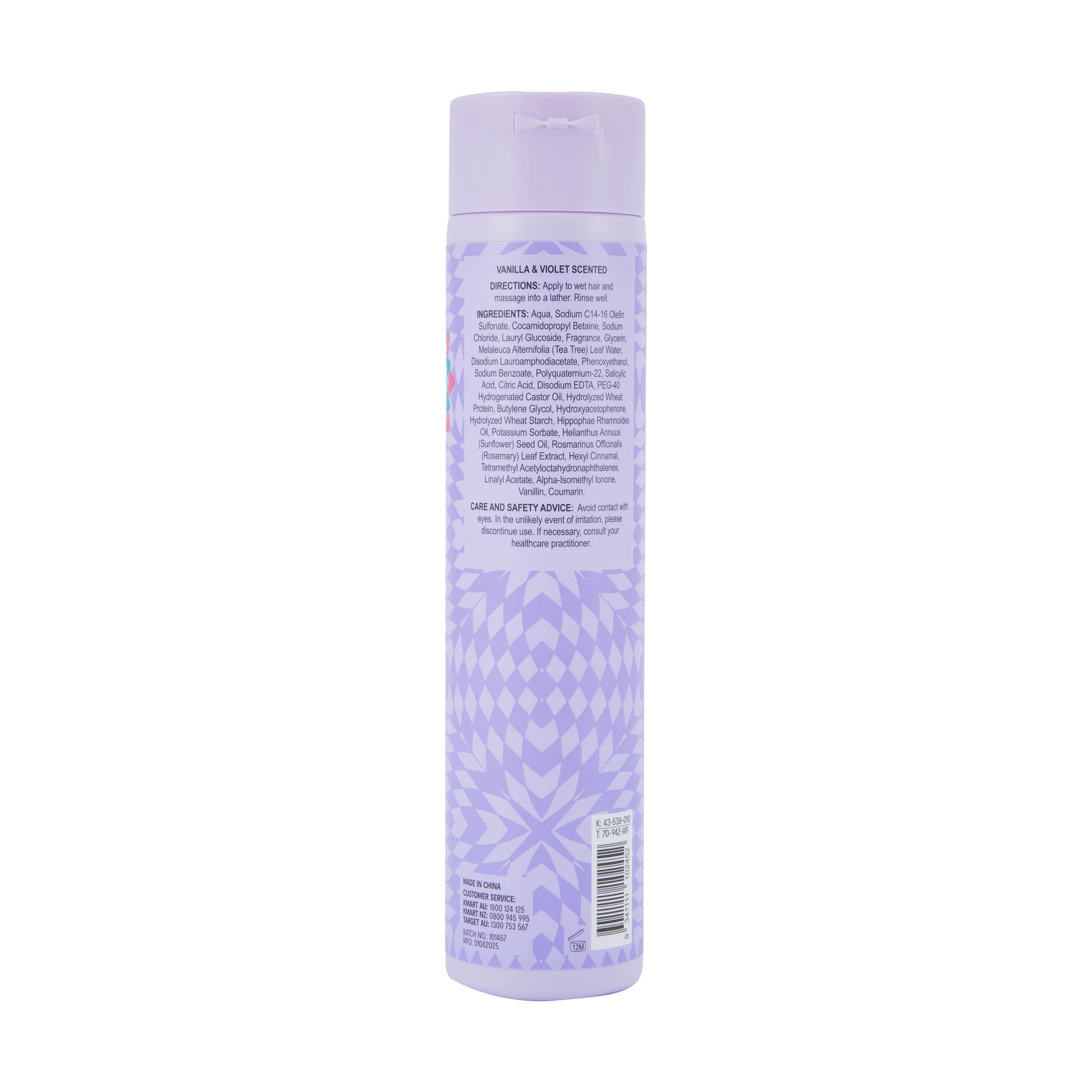 4 OXX Haircare Turn Up the Volume Volumising Shampoo 300ml - Vanila and Violet Scented, 4 of 4