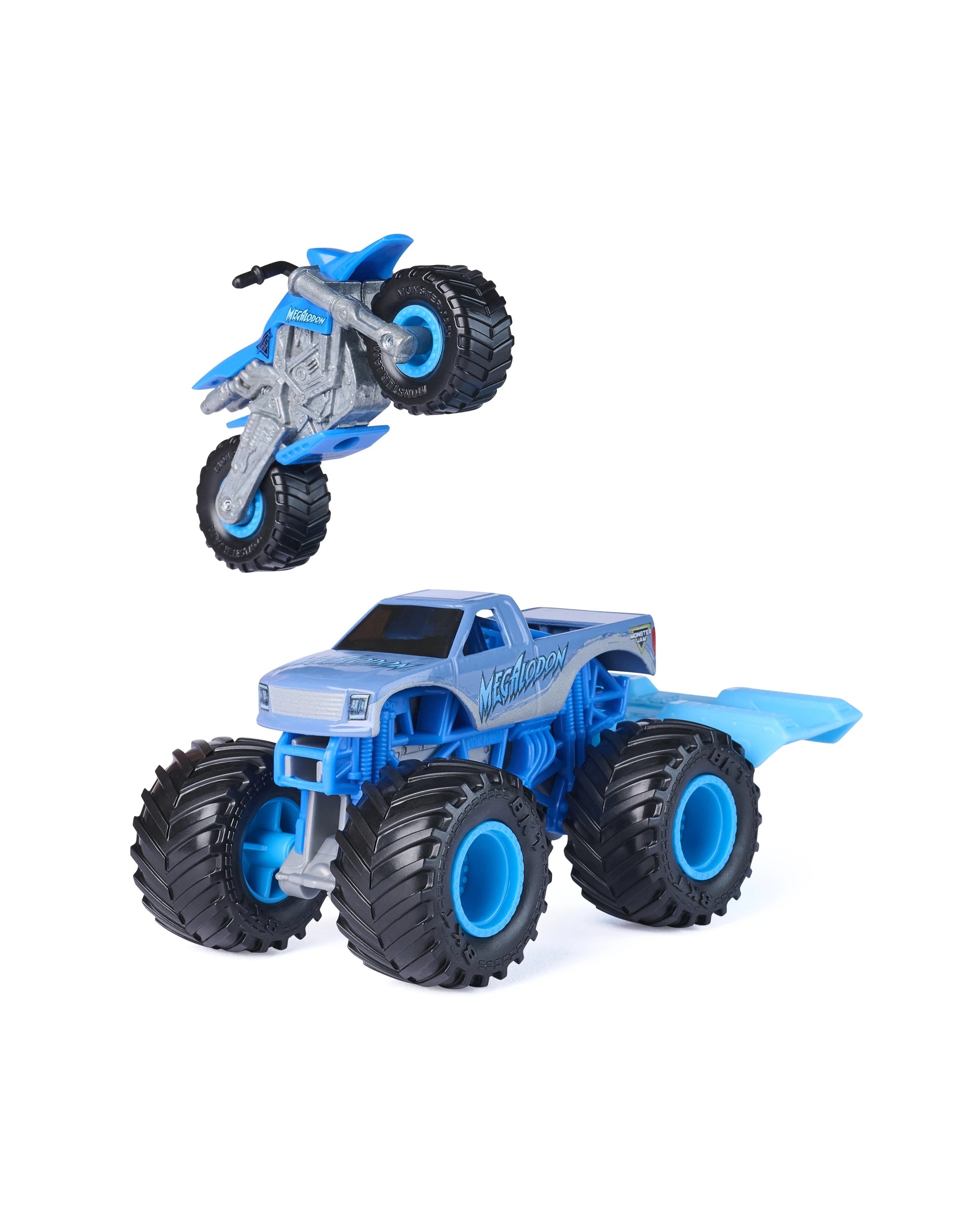 6 Monster Jam 1:64 Scale Truck and Bike Set - Assorted, 6 of 8