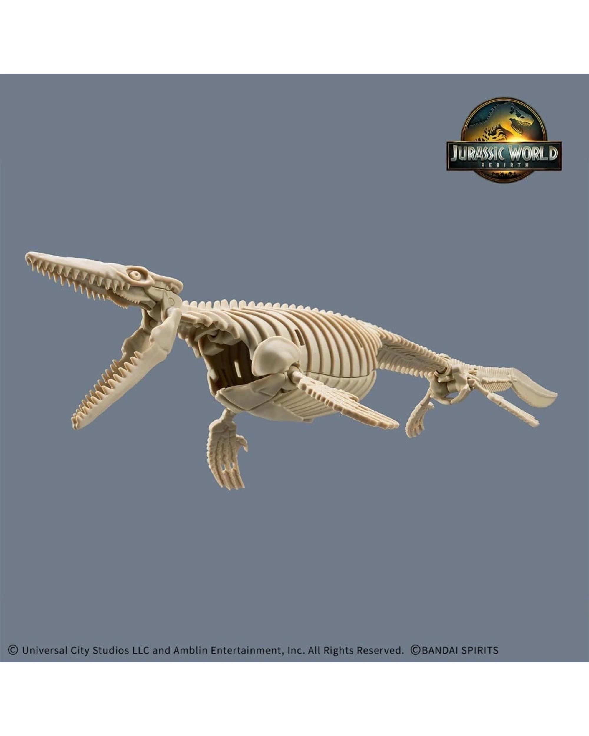 6 Bandai Plannosaurus Jurassic World Rebirth Mosasaurus Model Kit, 6 of 10