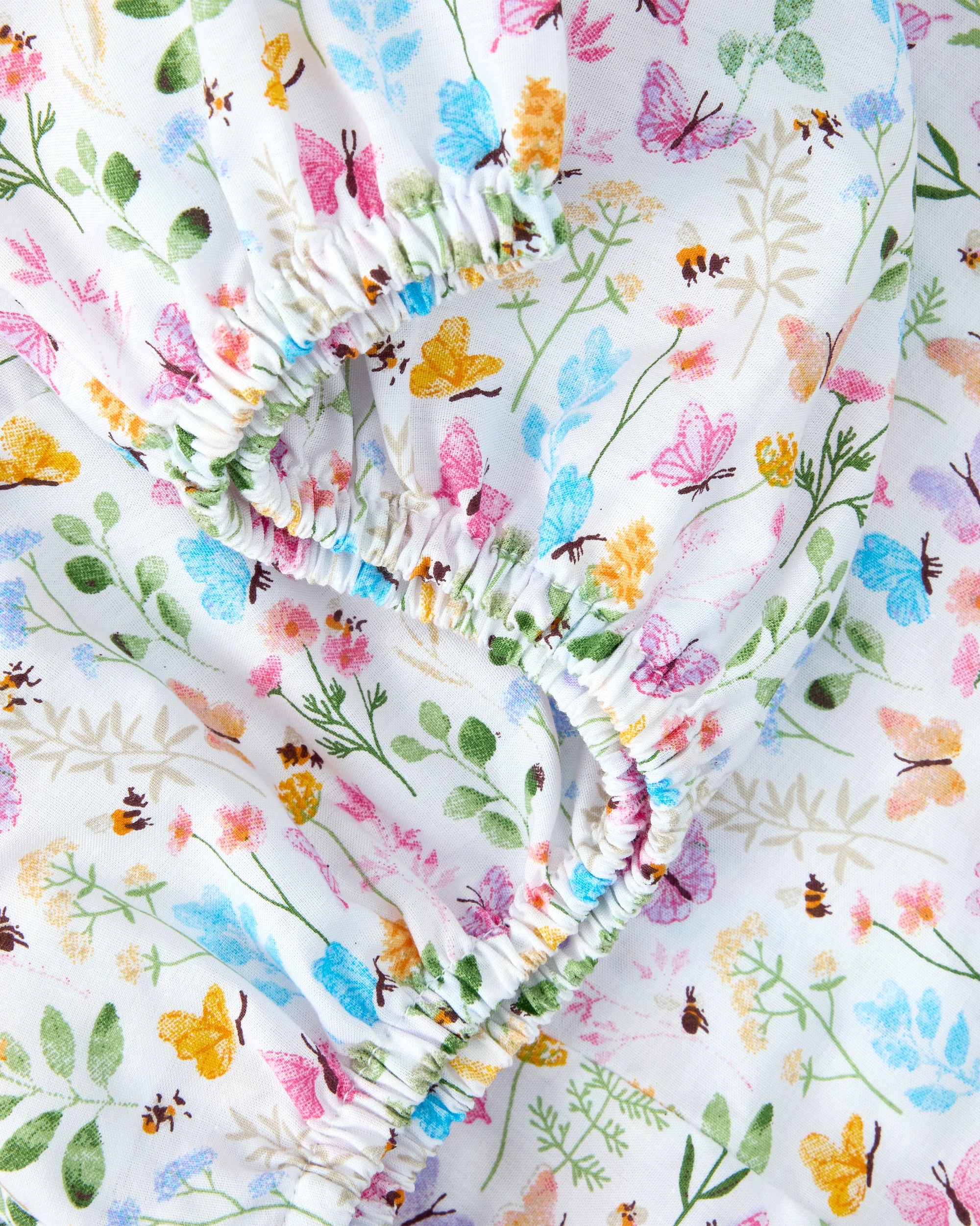 5 2 Pack 225 Thread Count Organic Cotton Fitted Bassinet Sheets - Floral, 5 of 6