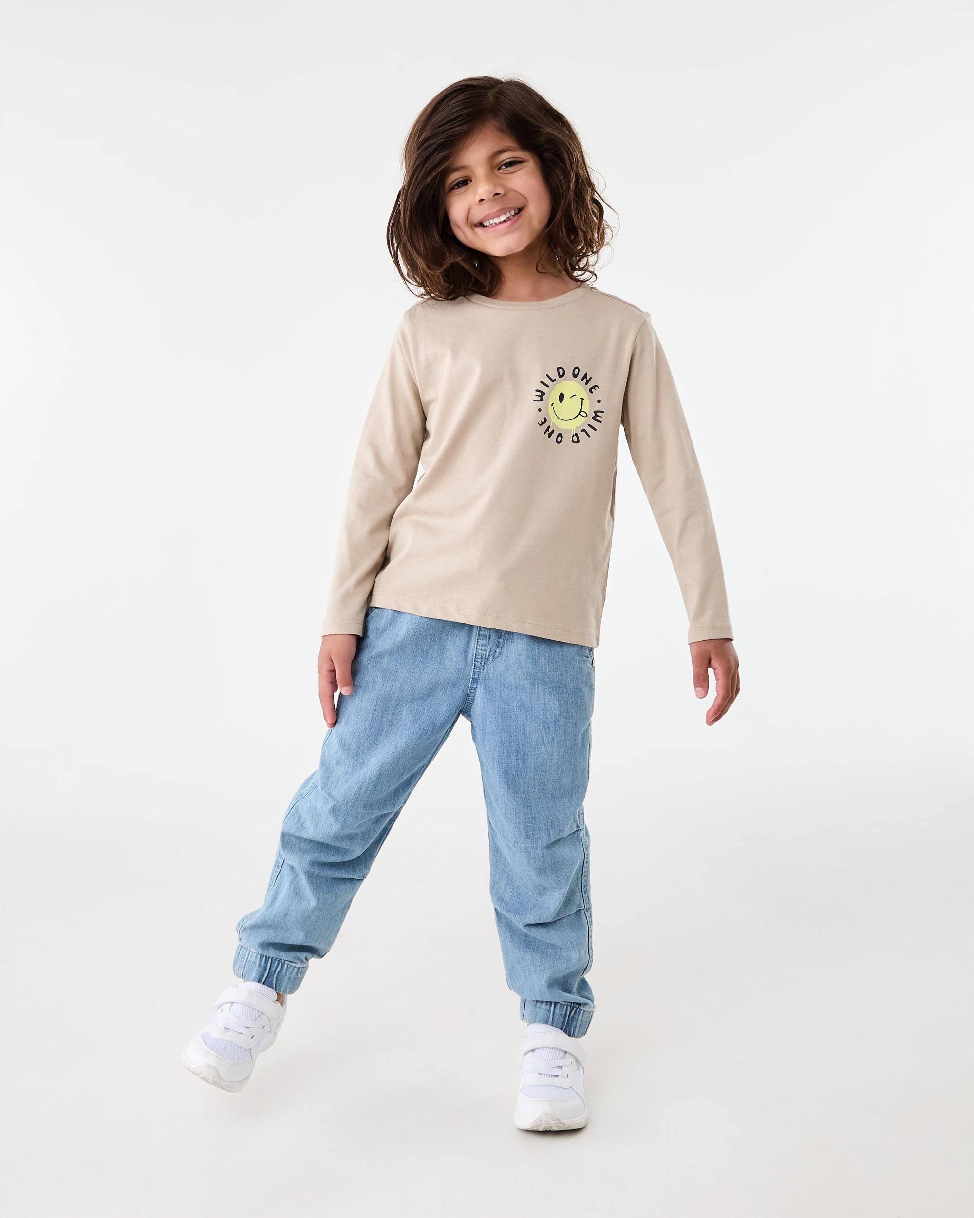 5 Long Sleeve Print T-shirt Brn Smile, 5 of 5