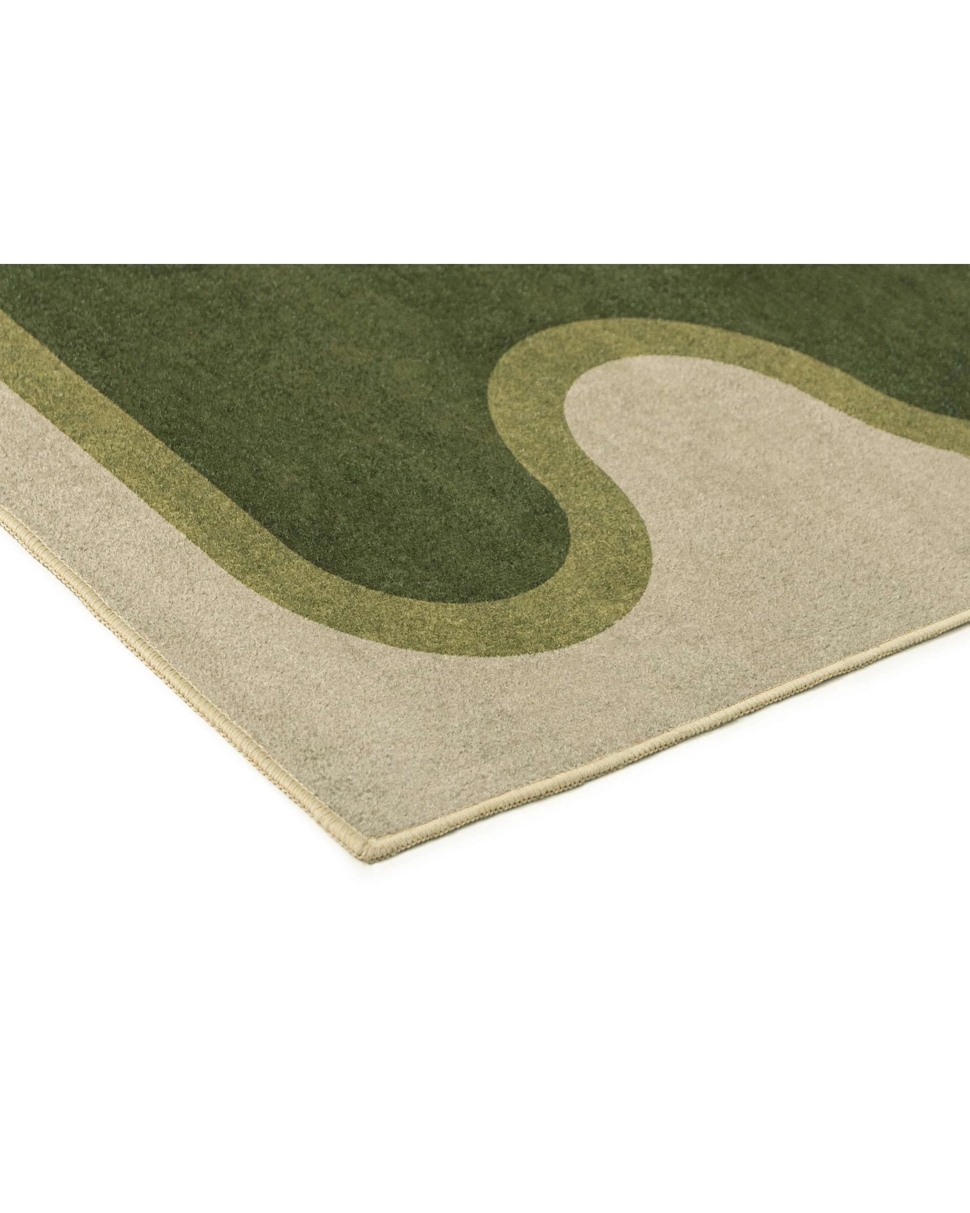 4 Loopsie Kumu Washable Rug-400cm x 300cm - Green, 4 of 8