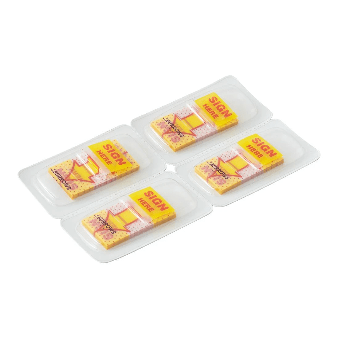 2 J.Burrows Sign Here Flags 25 x 44mm 8 Pack, 2 of 3