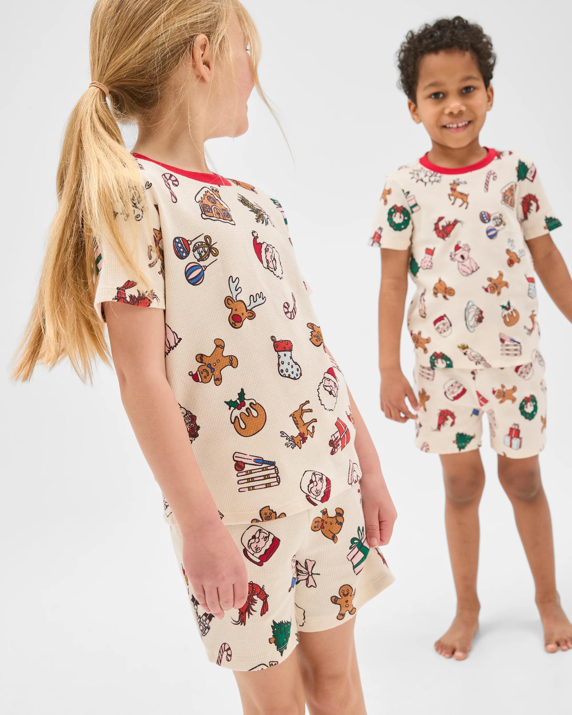 1 Target Kids Family Matching Christmas Australian Cotton Younger Kids Pyjama Set - Christmas Icons CHRISTMAS ICONS, 1 of 9