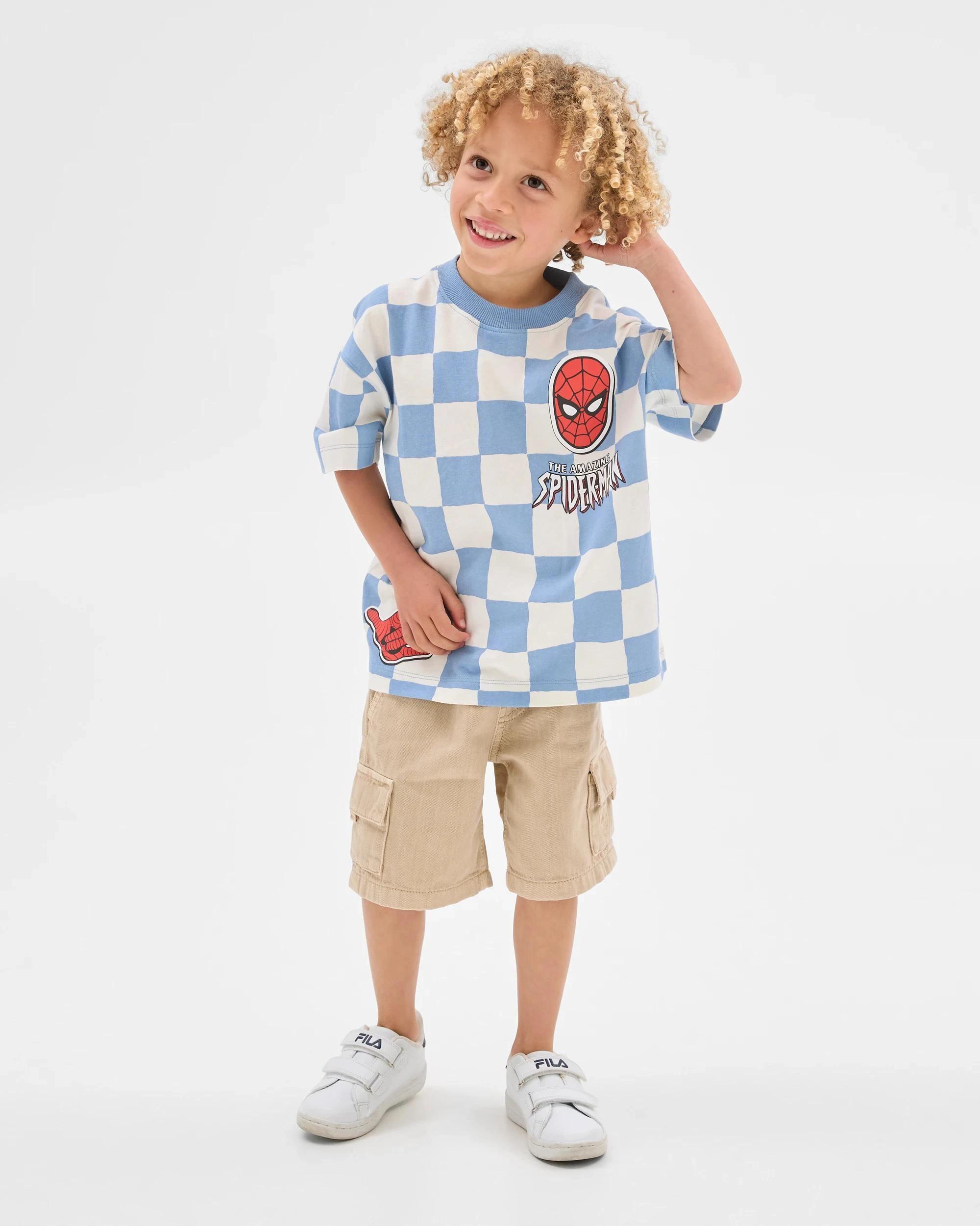 3 Spider-Man Australian Cotton T-Shirt BLUE, 3 of 5