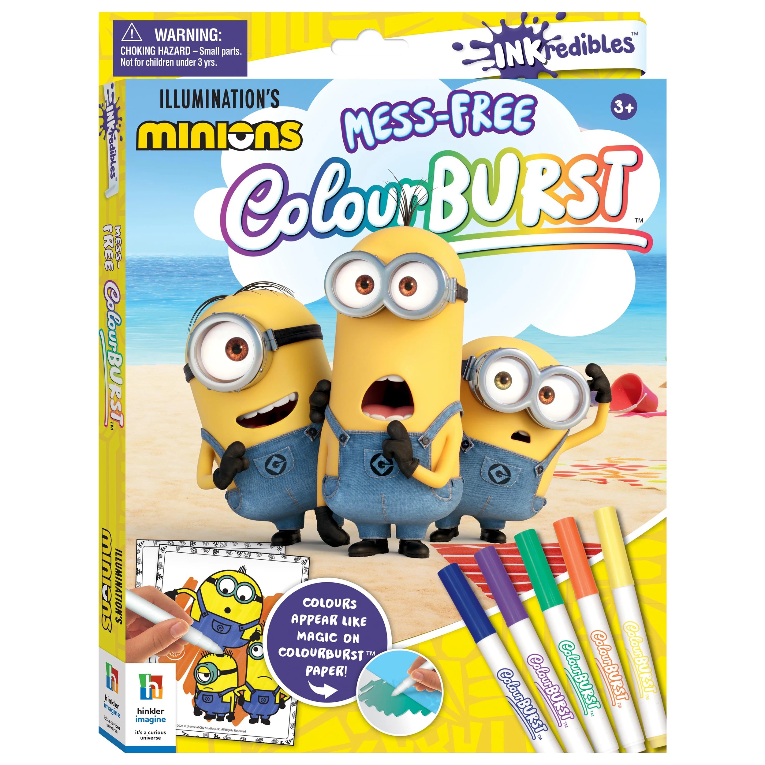 1 INKredibles Mess-Free ColourBurst Illumination's Minions Activity Kit - Book, 1 of 6